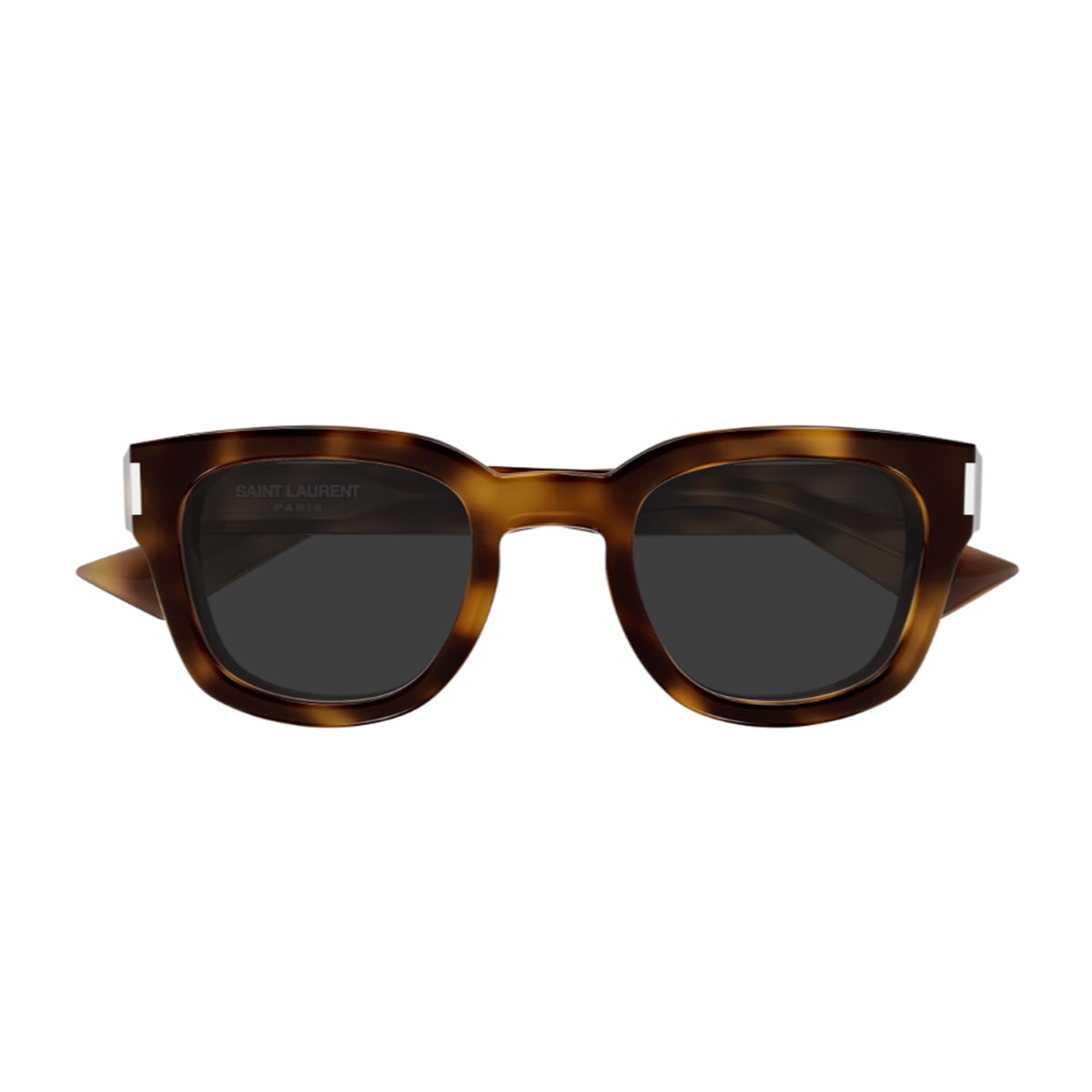 Saint Laurent Sl 838 Linea Corner Angle 006 Havana Grey Sunglasses In Brown