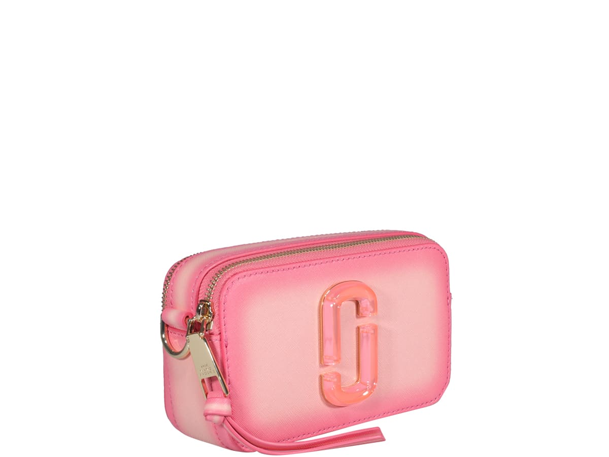 Marc Jacobs The Fluoro Edge Snapshot Bag in Pink