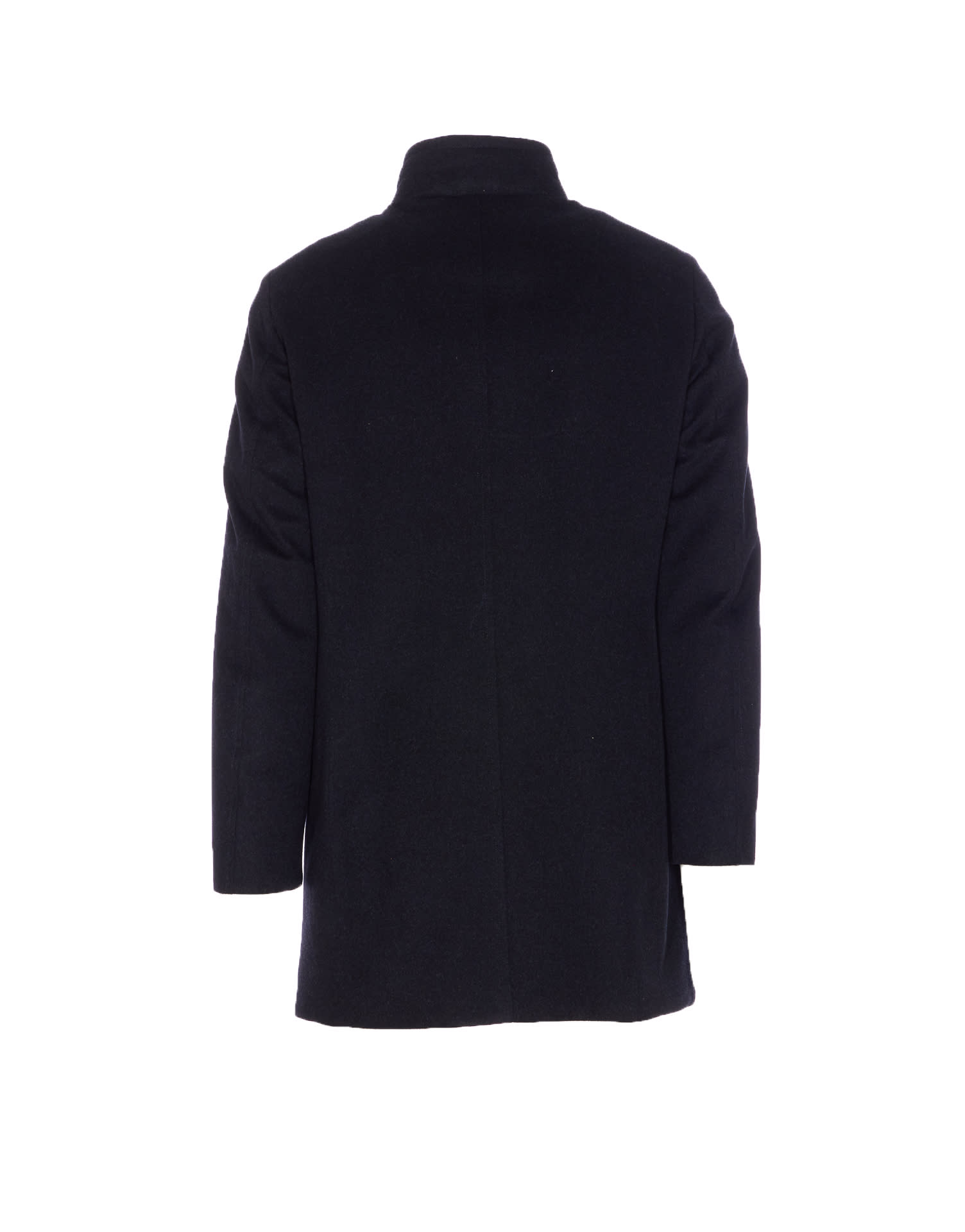 Moorer Bondfur Coat In Blue