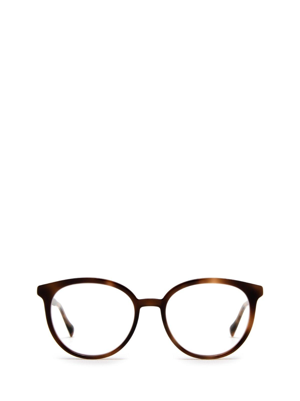 Shop Mykita Ayan Round Frame Glasses In 746