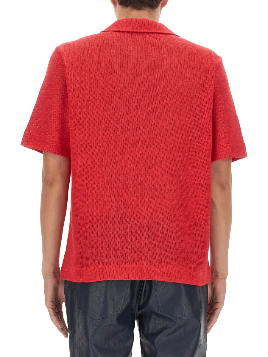 Séfr V-neck T-shirt In Red