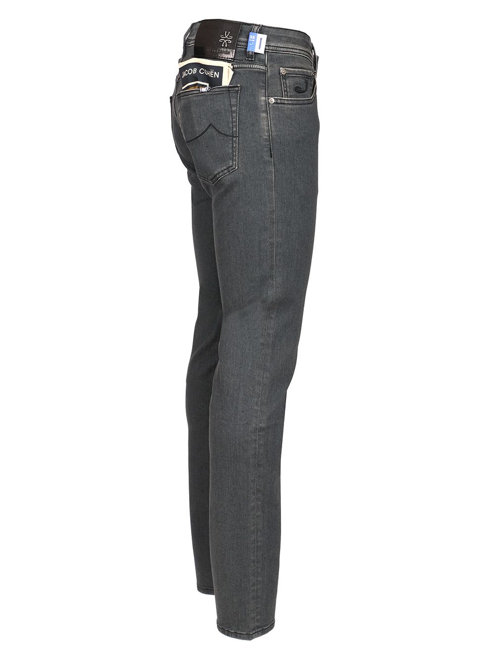 Shop Jacob Cohen Slim Fit Jeans Nick In Grey