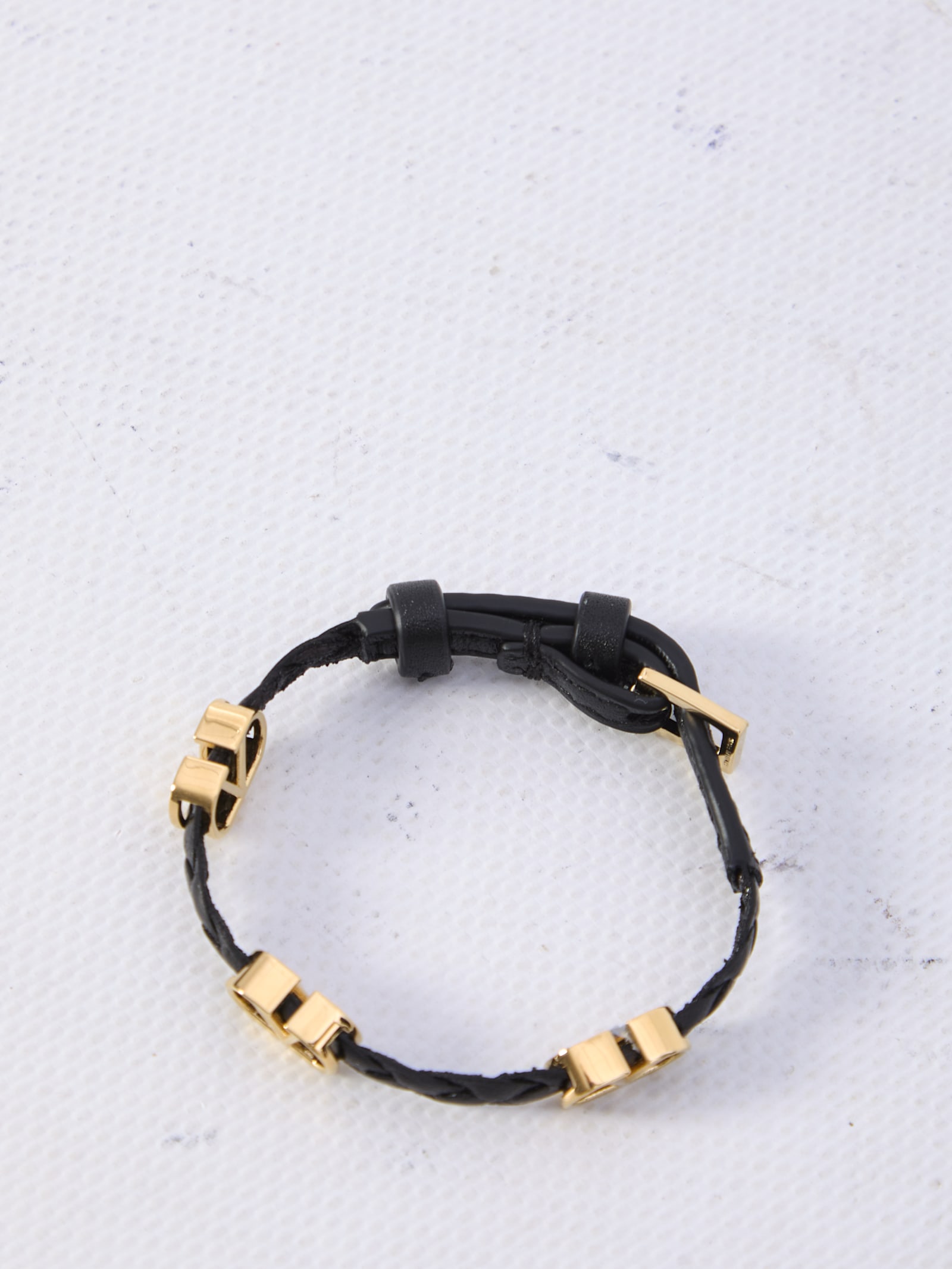Valentino Garavani Women Leather Bracelet In Nero