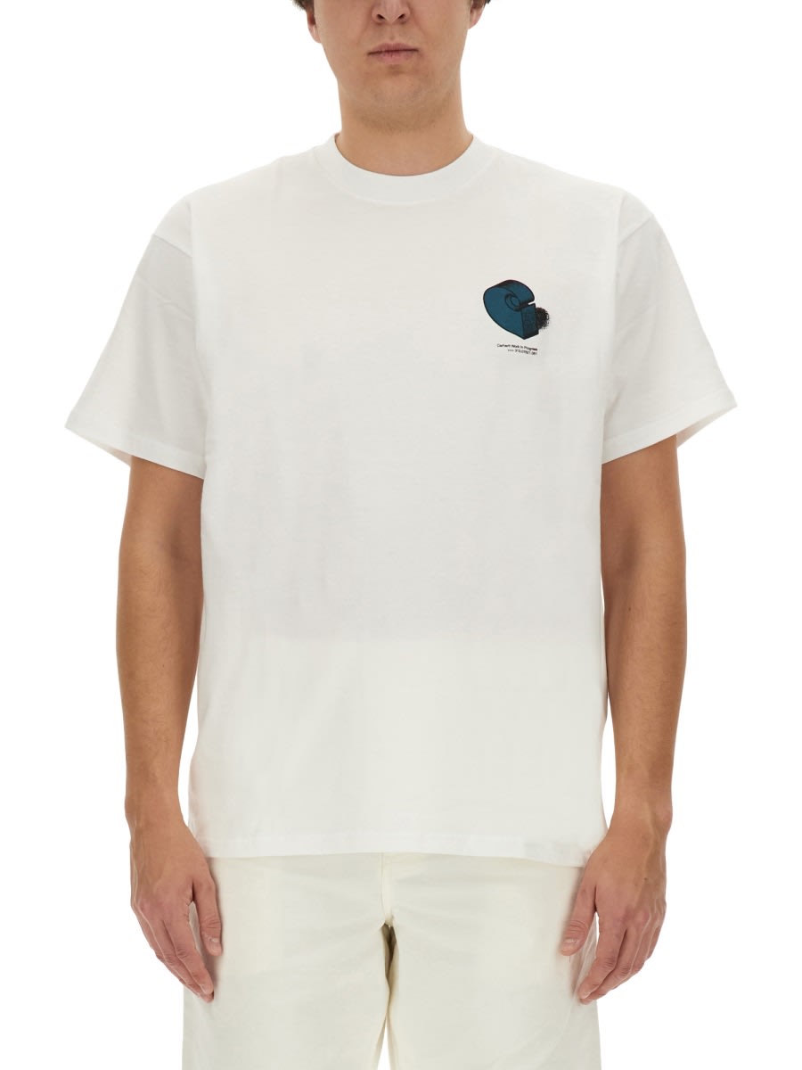 Shop Carhartt T-shirt Diagram In White