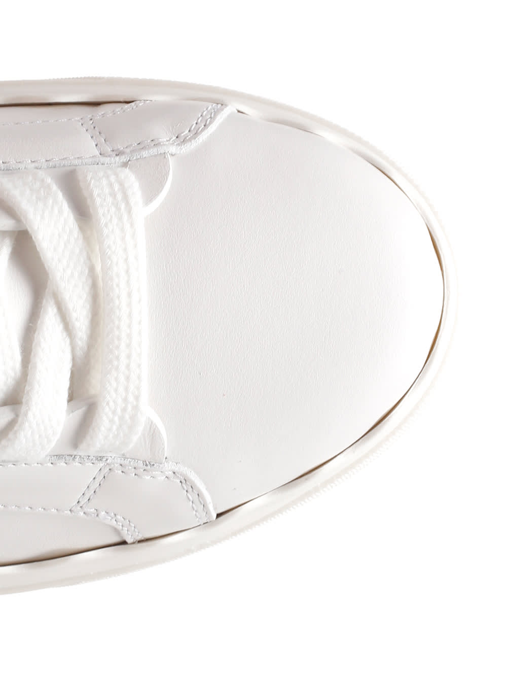 Shop Chloé Lauren Sneakers In White Leather