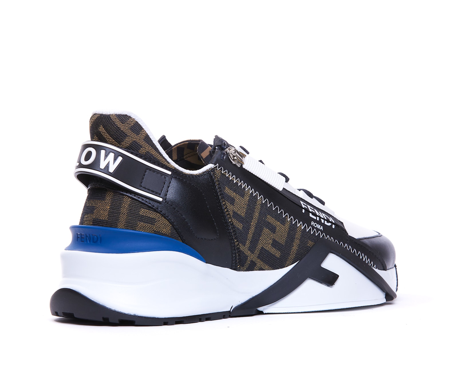 Shop Fendi Flow Sneakers In Brown