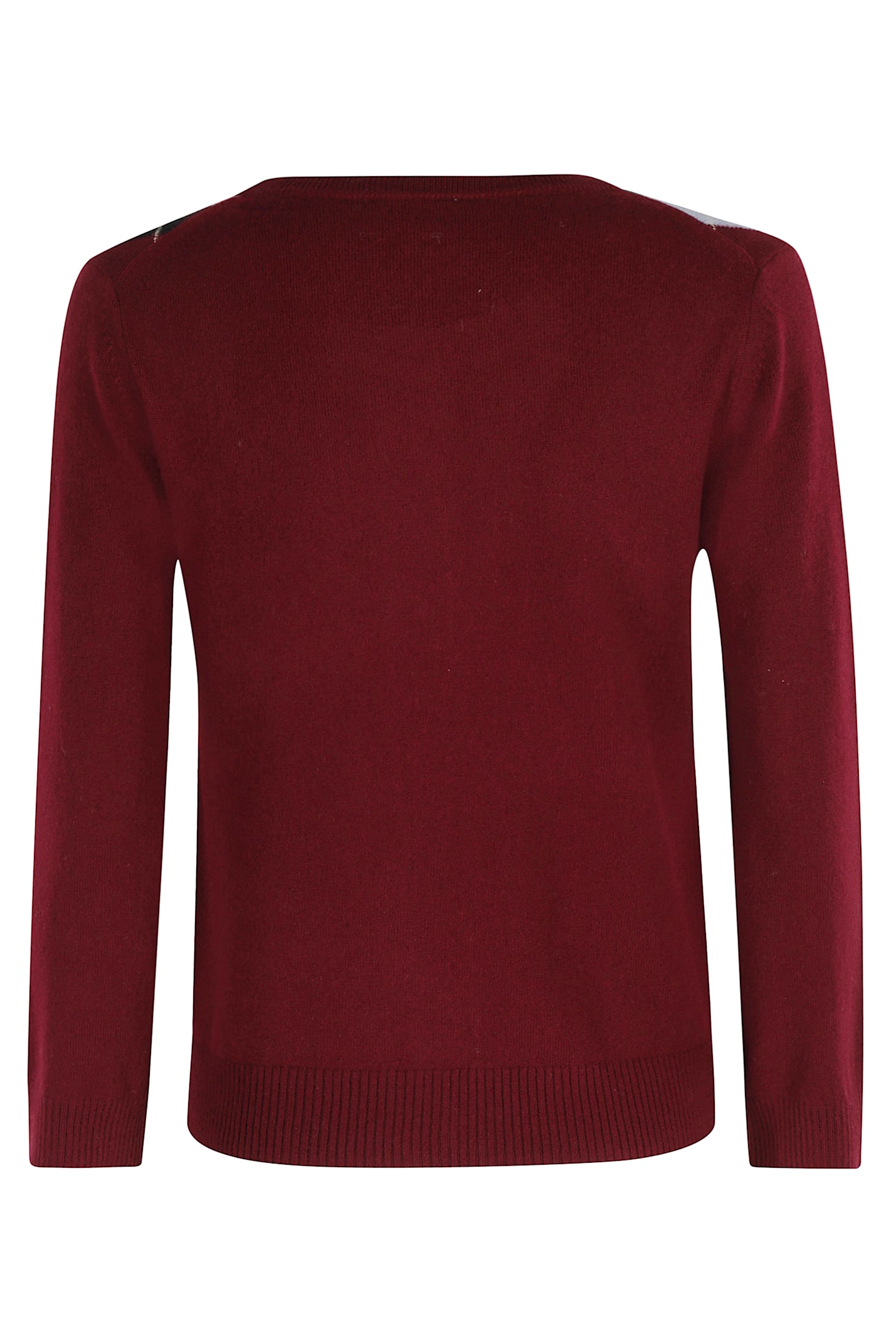 Ganni Multicolor Crewneck Cardigan With Jewel Buttons And Gemetric Motif On The Front In Multi