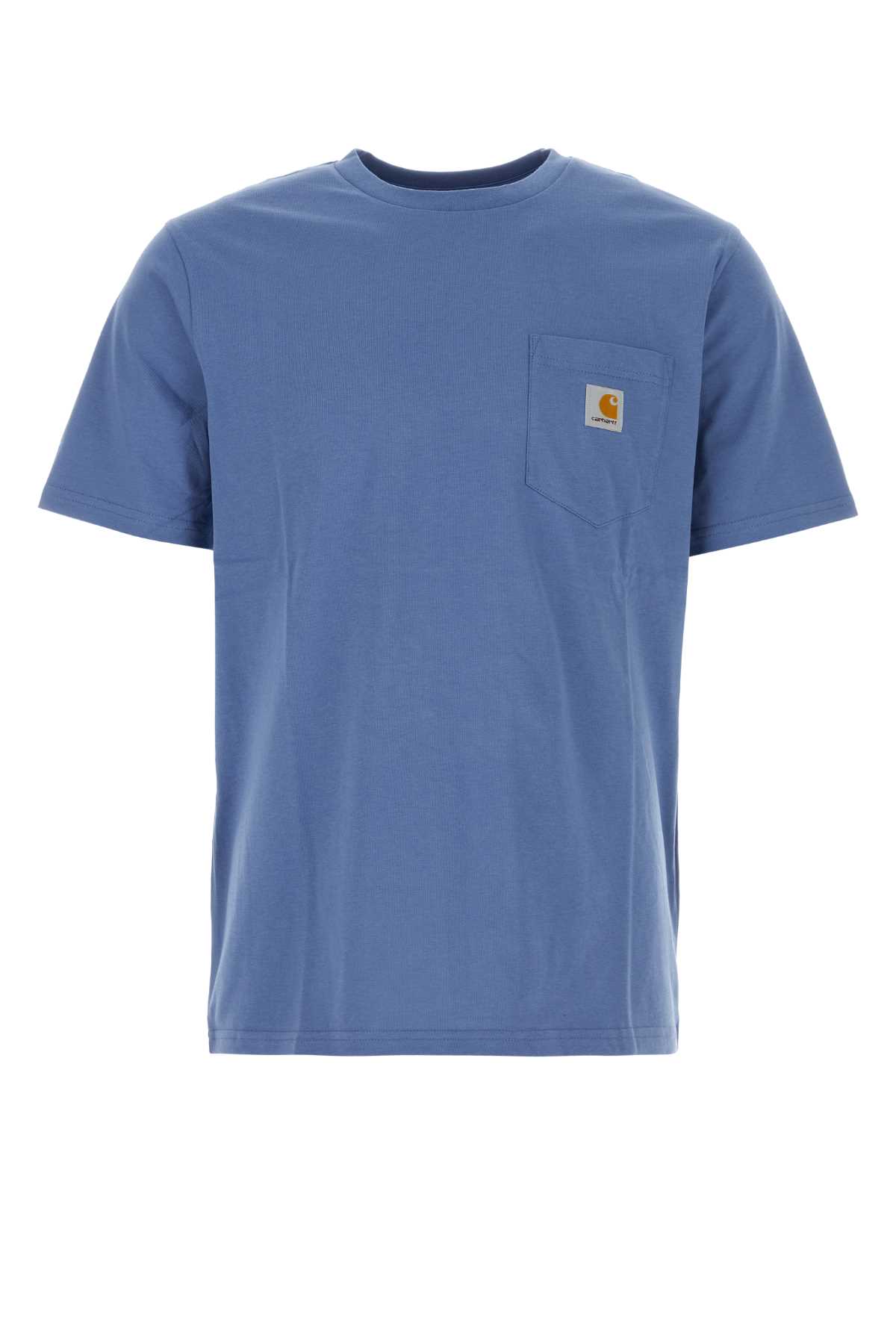 Slate Blue Cotton S/s Pocket T-shirt