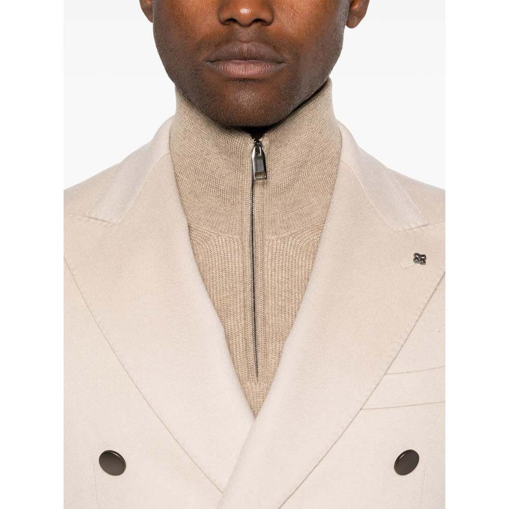 Tagliatore Long-sleeved Suit Jacket In Neutral