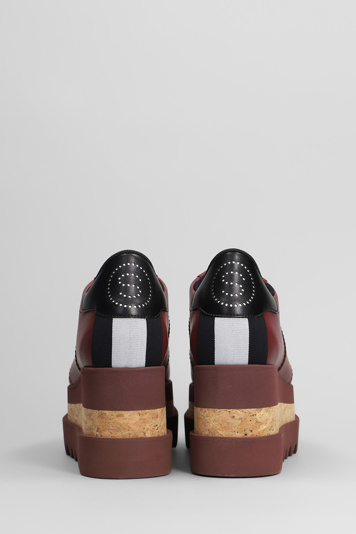 Stella Mccartney Sneakelyse Sneakers In Bordeaux Polyuretan In Burgundy