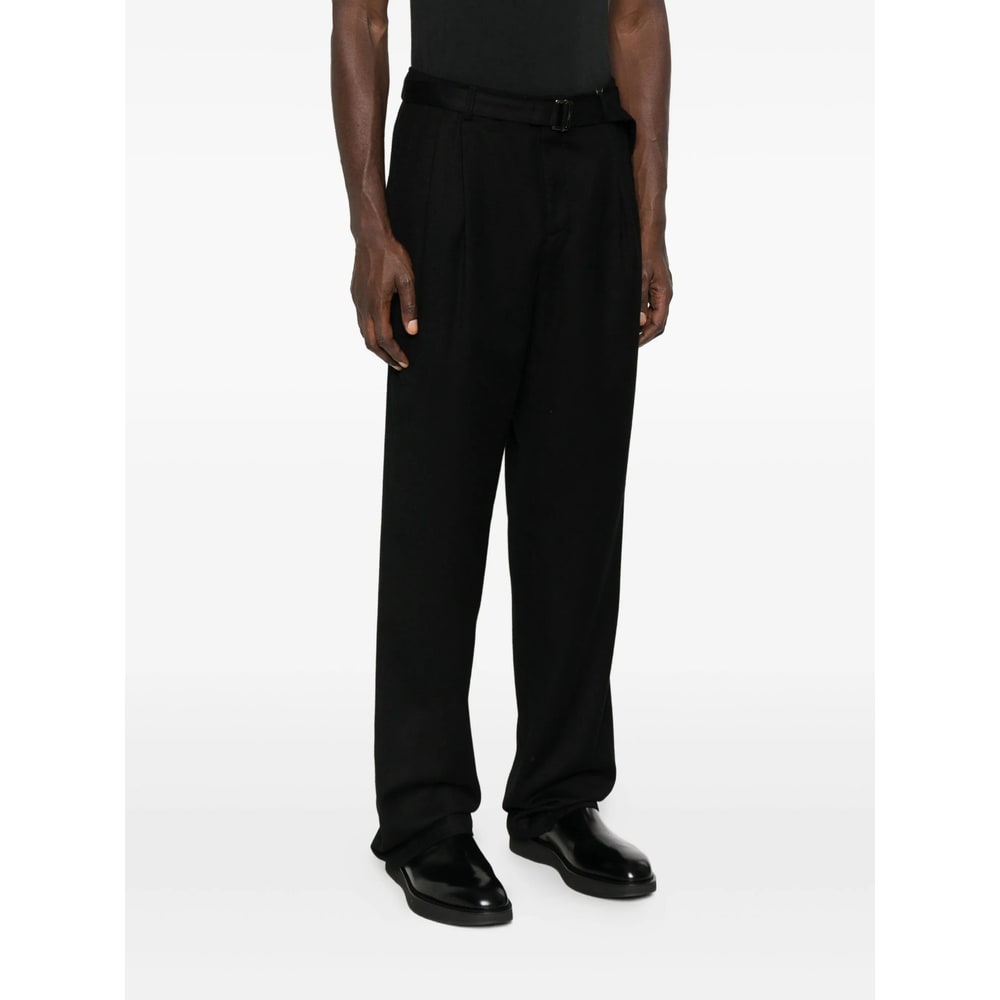 Canali Casual Pants With Belt Loops In Black