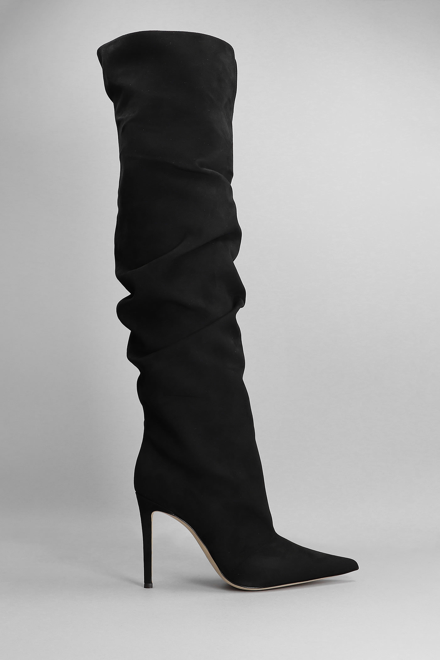Giuseppe Zanotti Bonny High Heels Boots In Black Suede