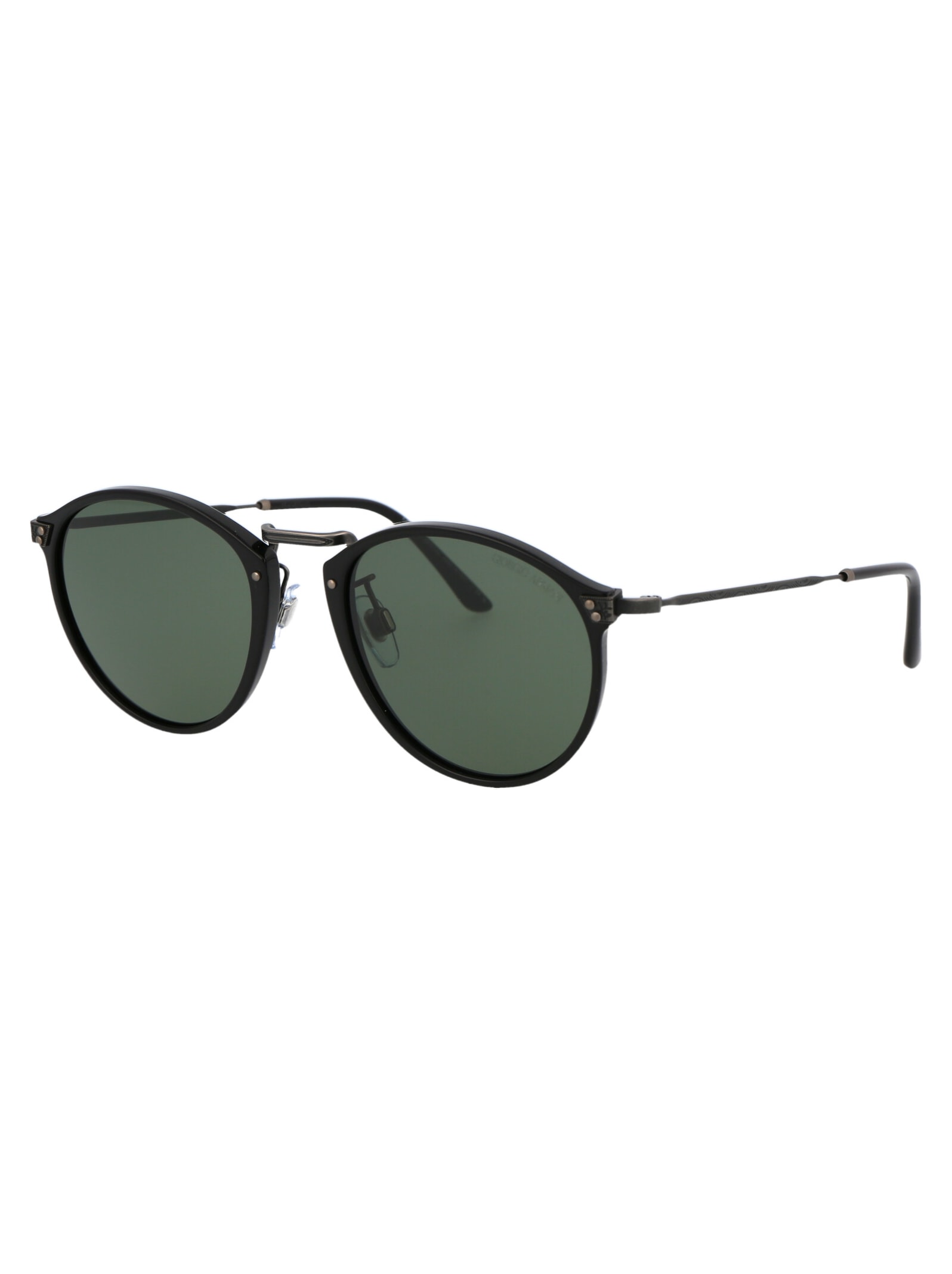 Shop Giorgio Armani 0ar 318sm Sunglasses In 500131 Black