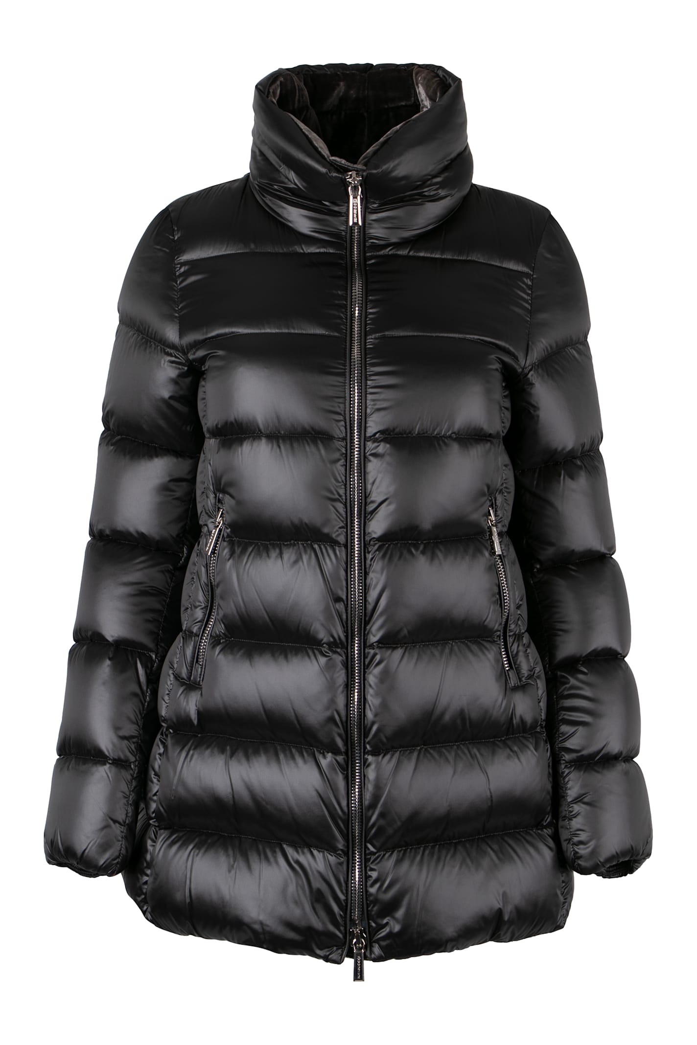 Moorer Dorado Techno Fabric Down Jacket In Grey