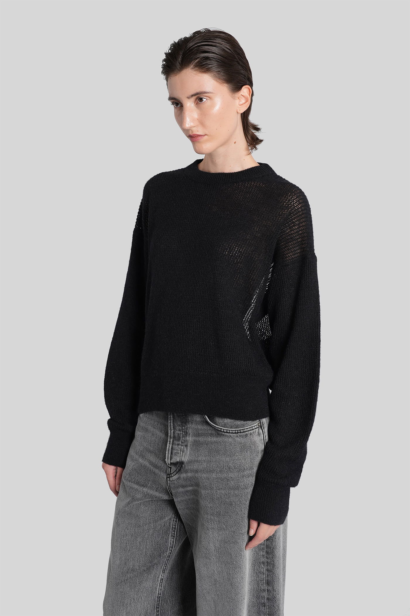 Haikure Blair Knitwear In Black Wool In Brown
