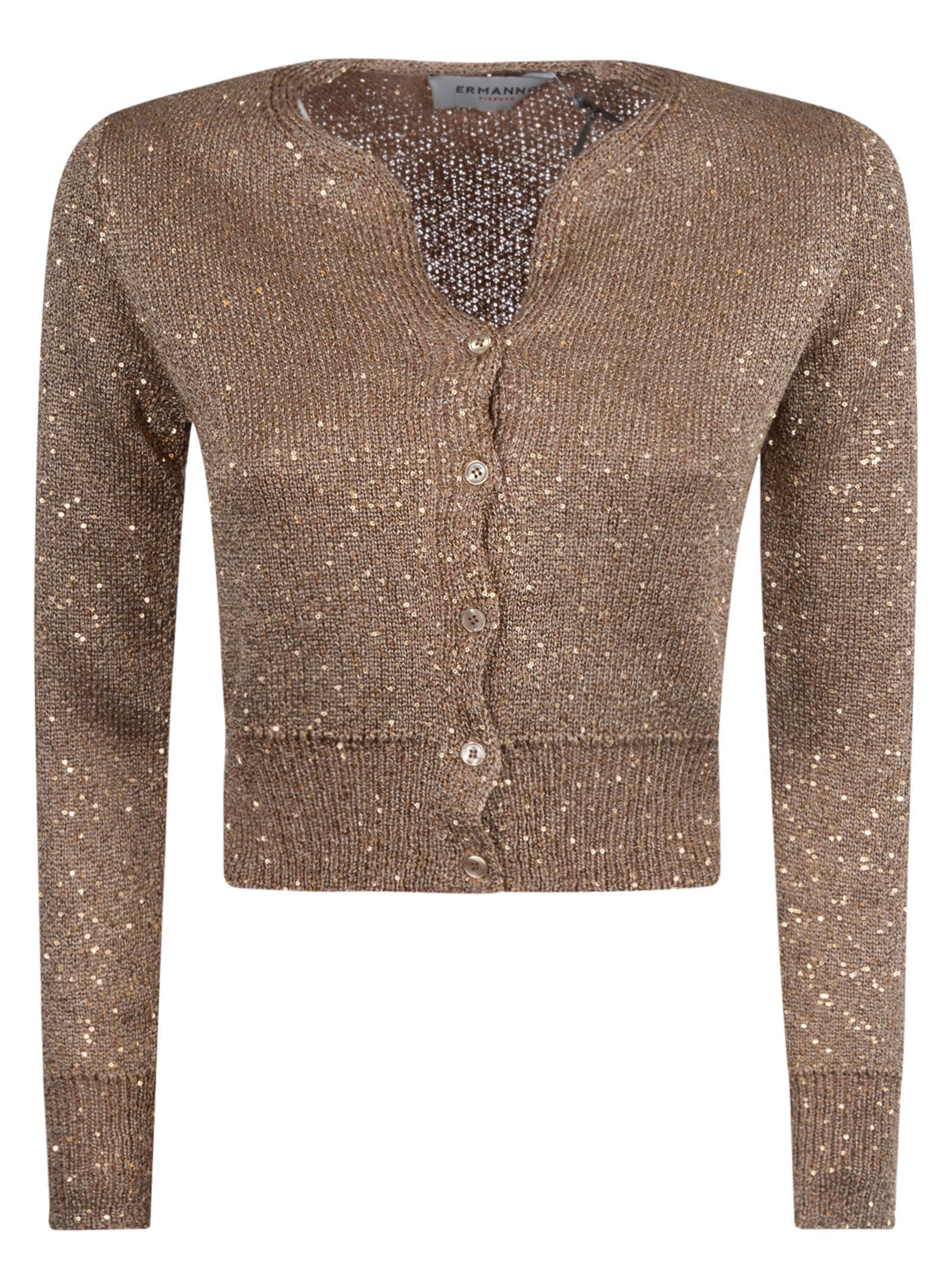 Glittery Cropped Cardigan