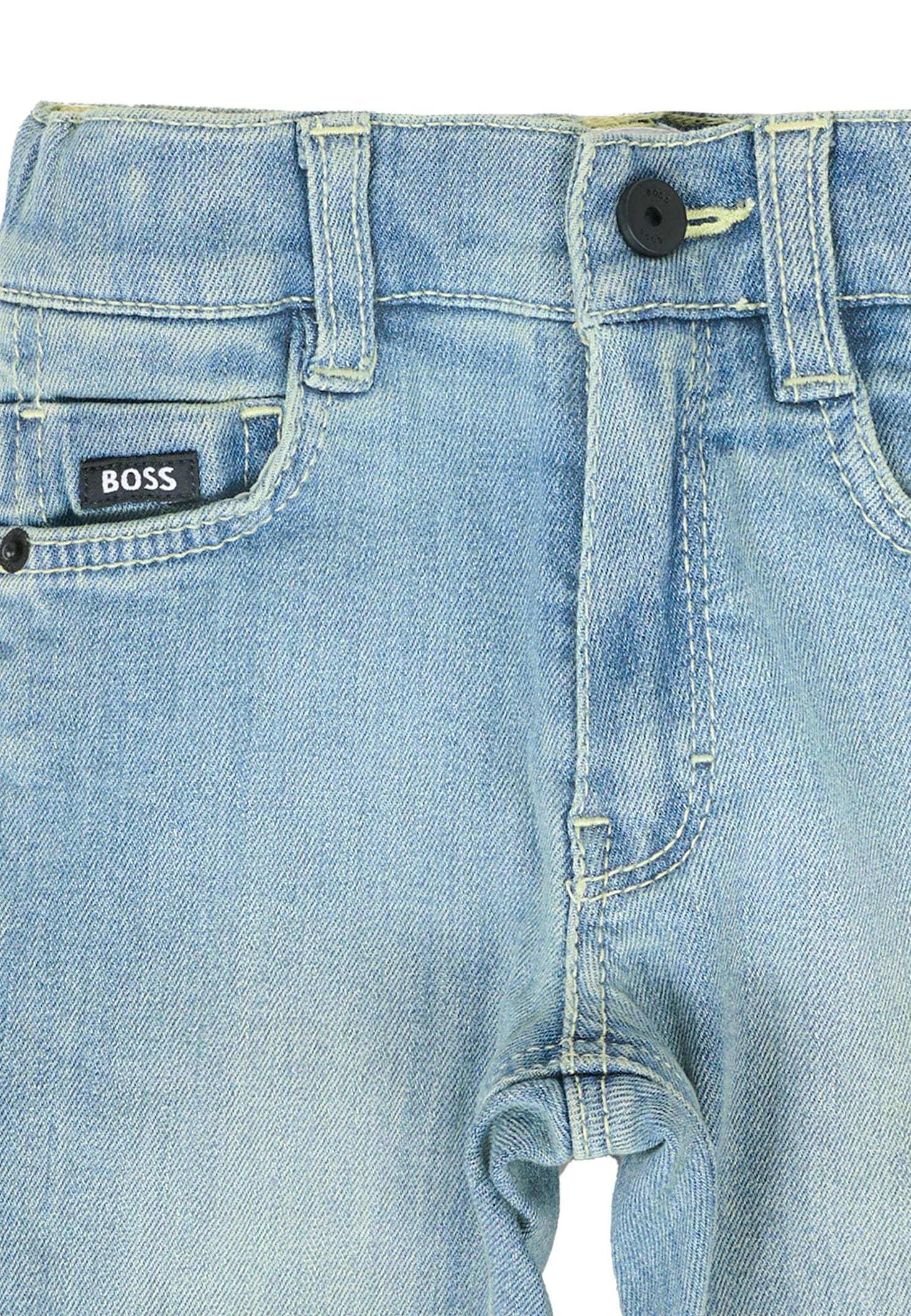 Hugo Boss Denim Jeans For Baby Boy In Blue