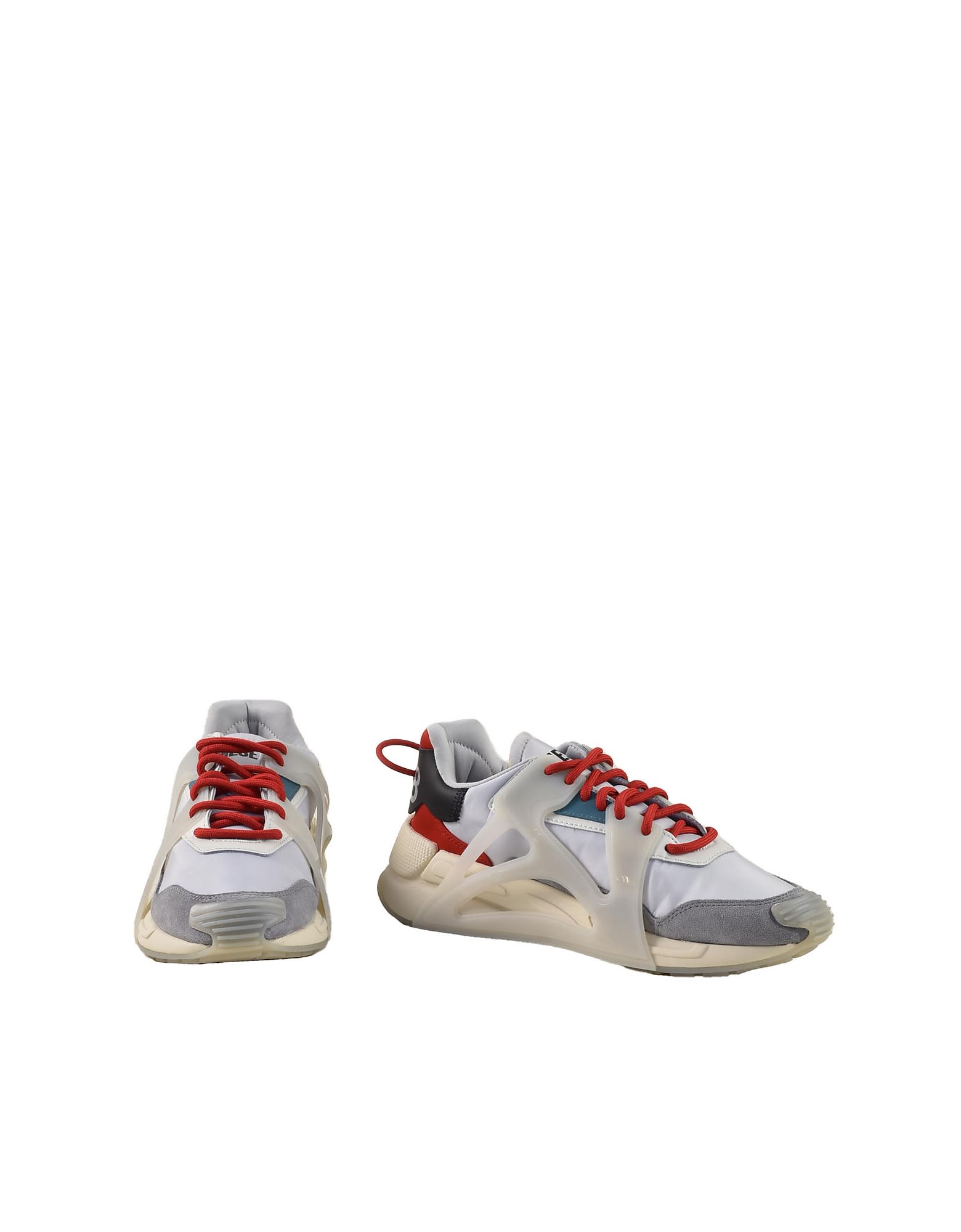 Diesel Mens Gray/red Sneakers