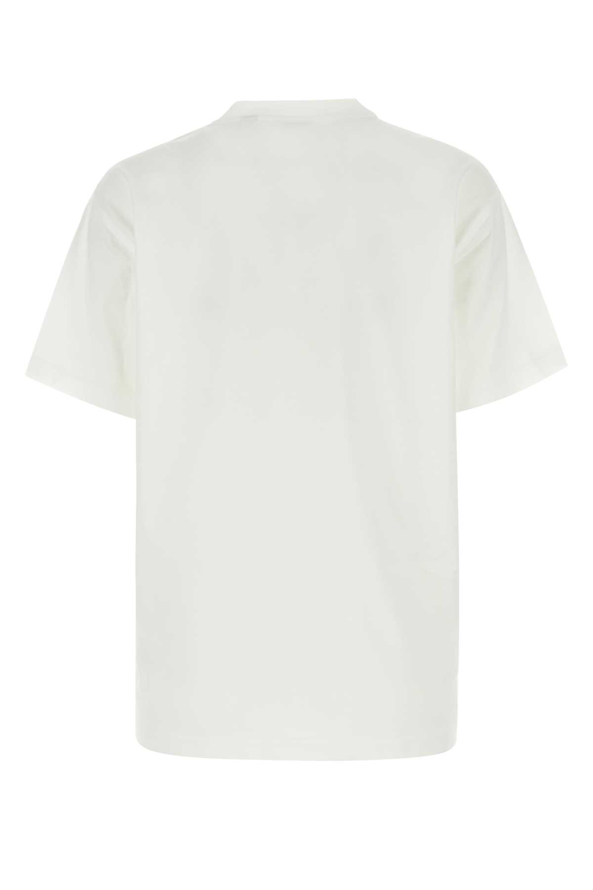 Burberry White Cotton Oversize T-shirt