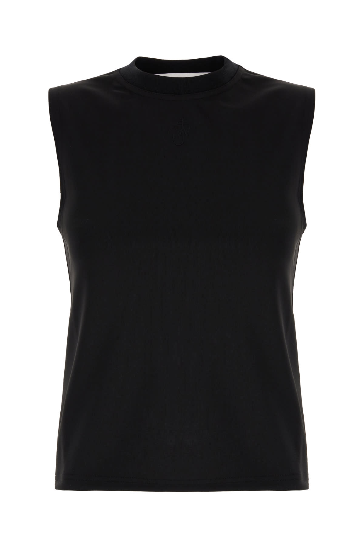 Jw Anderson Black Stretch Polyester Top In 999