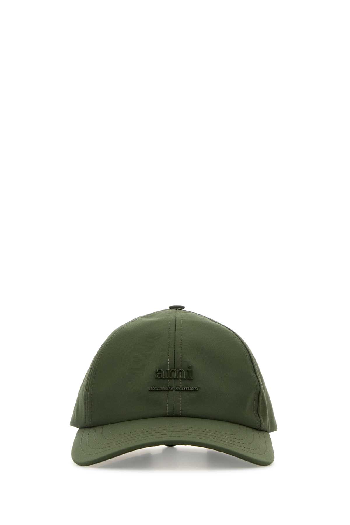 Olive Green Nylon Baseball Cap