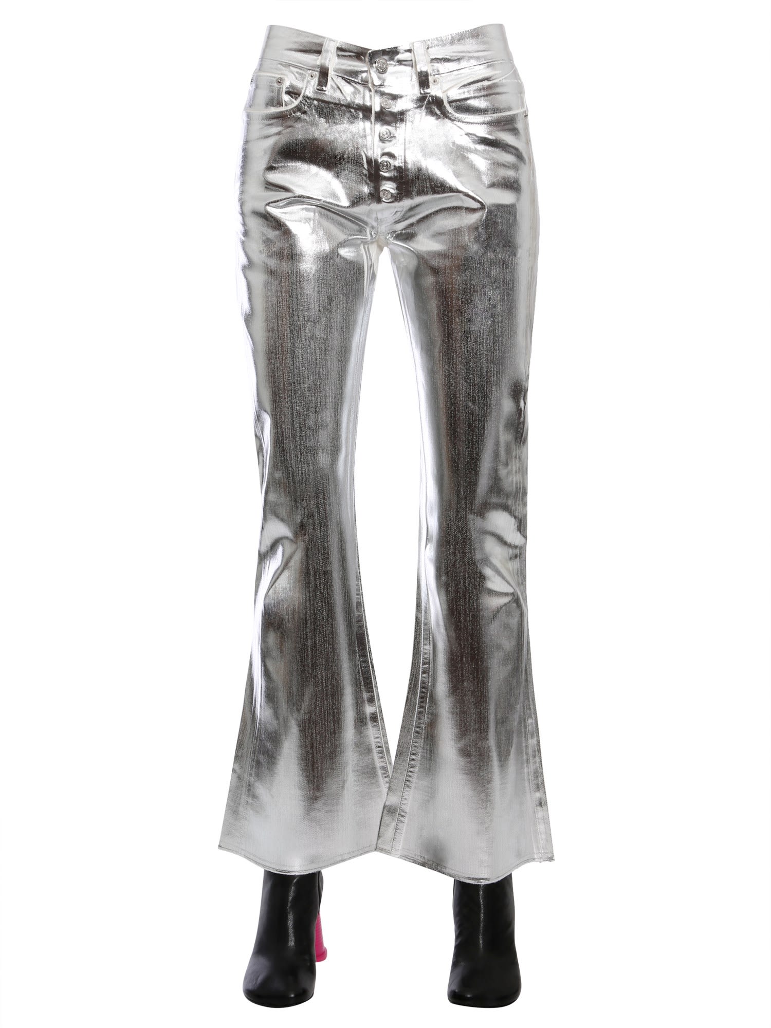 MM6 Maison Margiela Jeans With Metallic Coating