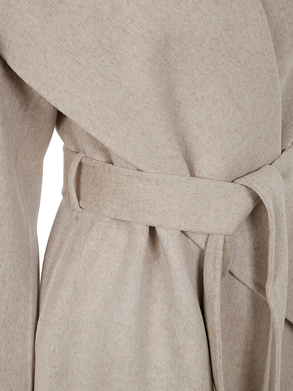 Shop Ivy & Oak Carrie Rose Double Face Bathrobe Coat In Light Sand Melange