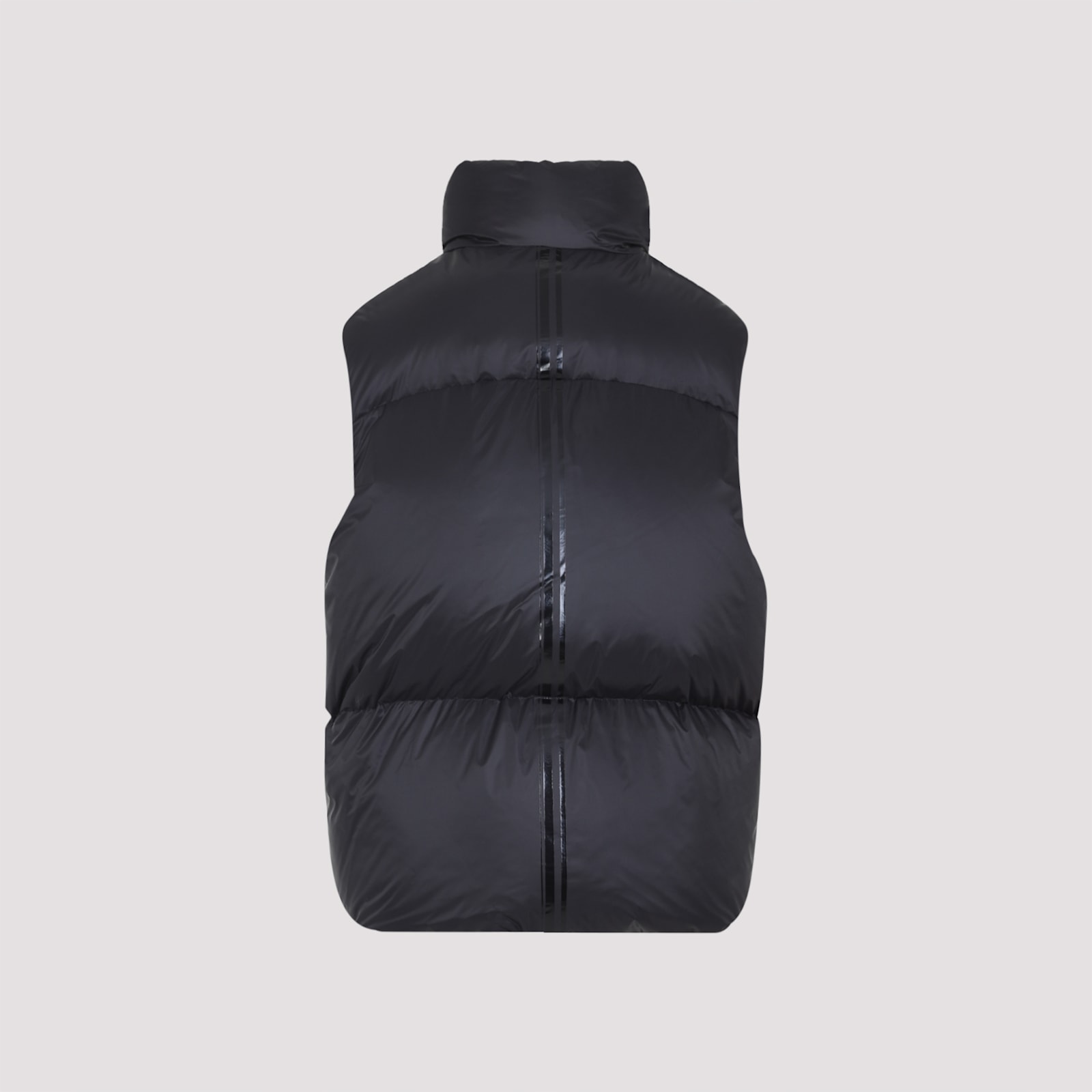 Mordecai Contemporary Black Puffer Waistcoat In Black