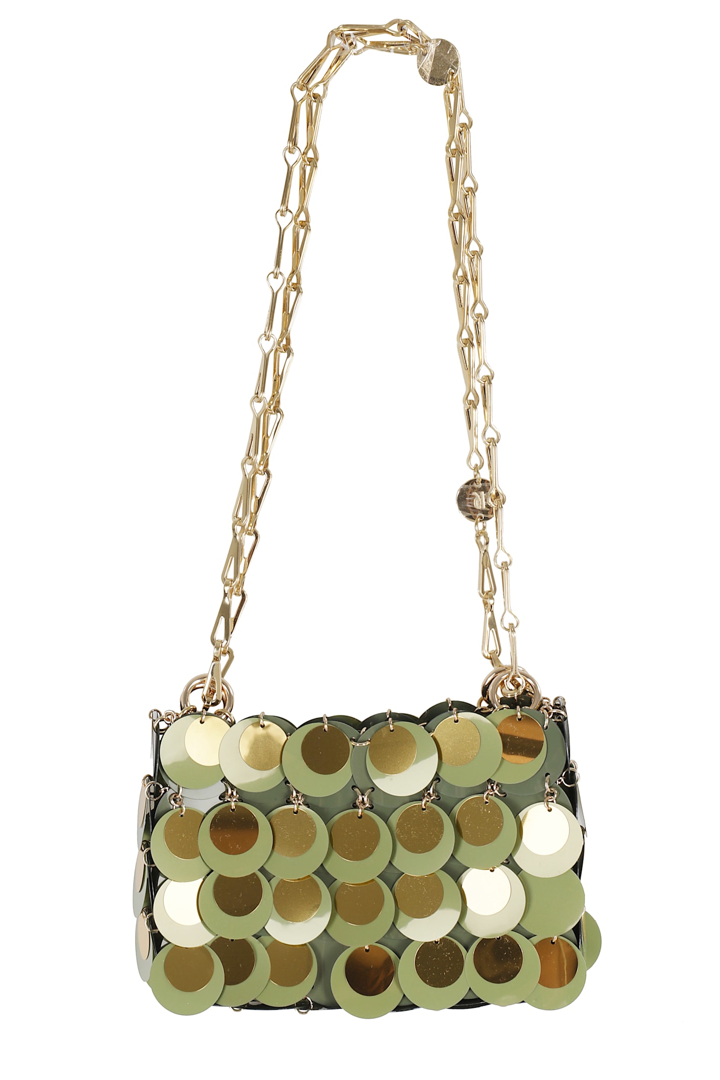 kaki Sparkle Nano Shoulder Bag