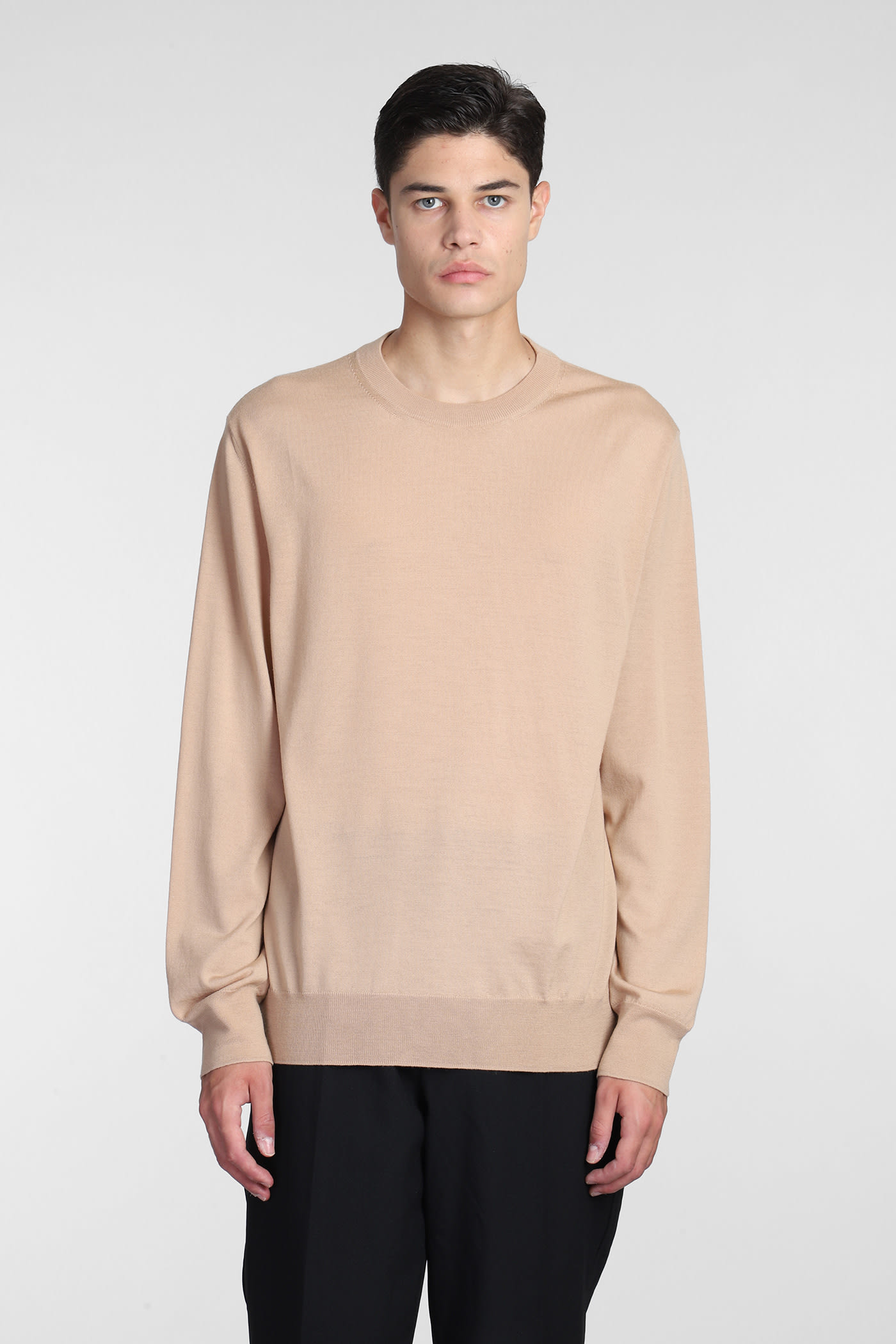 JIL SANDER KNITWEAR IN BEIGE WOOL