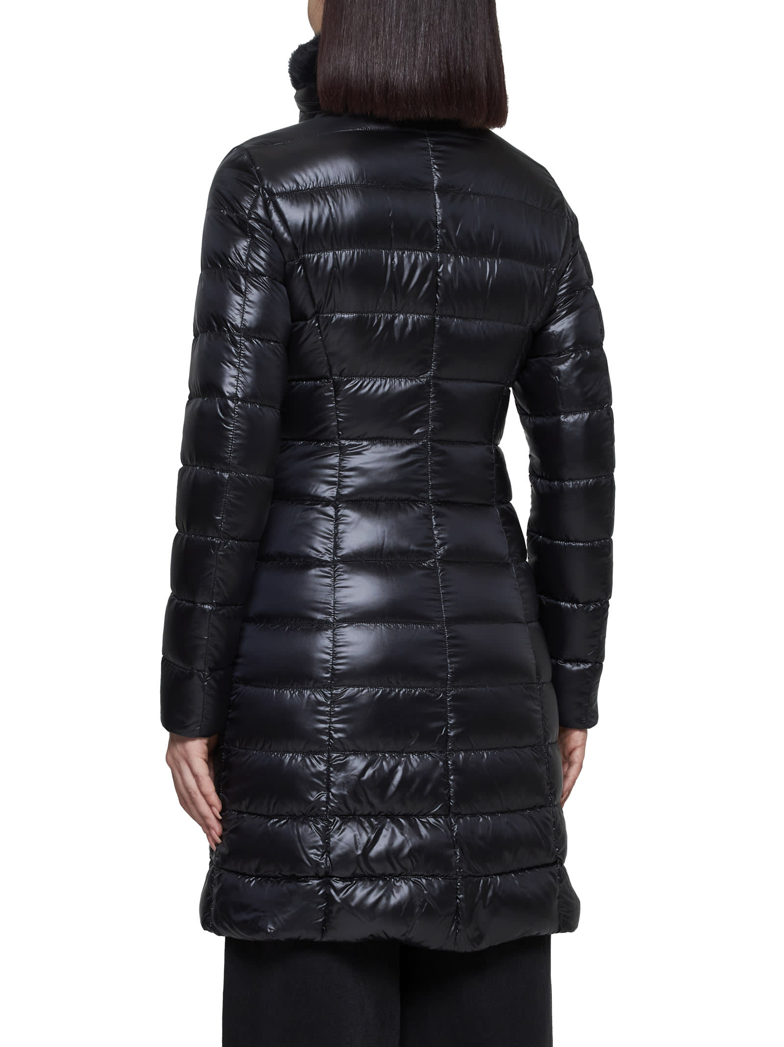 Shop Herno Down Jacket In Black