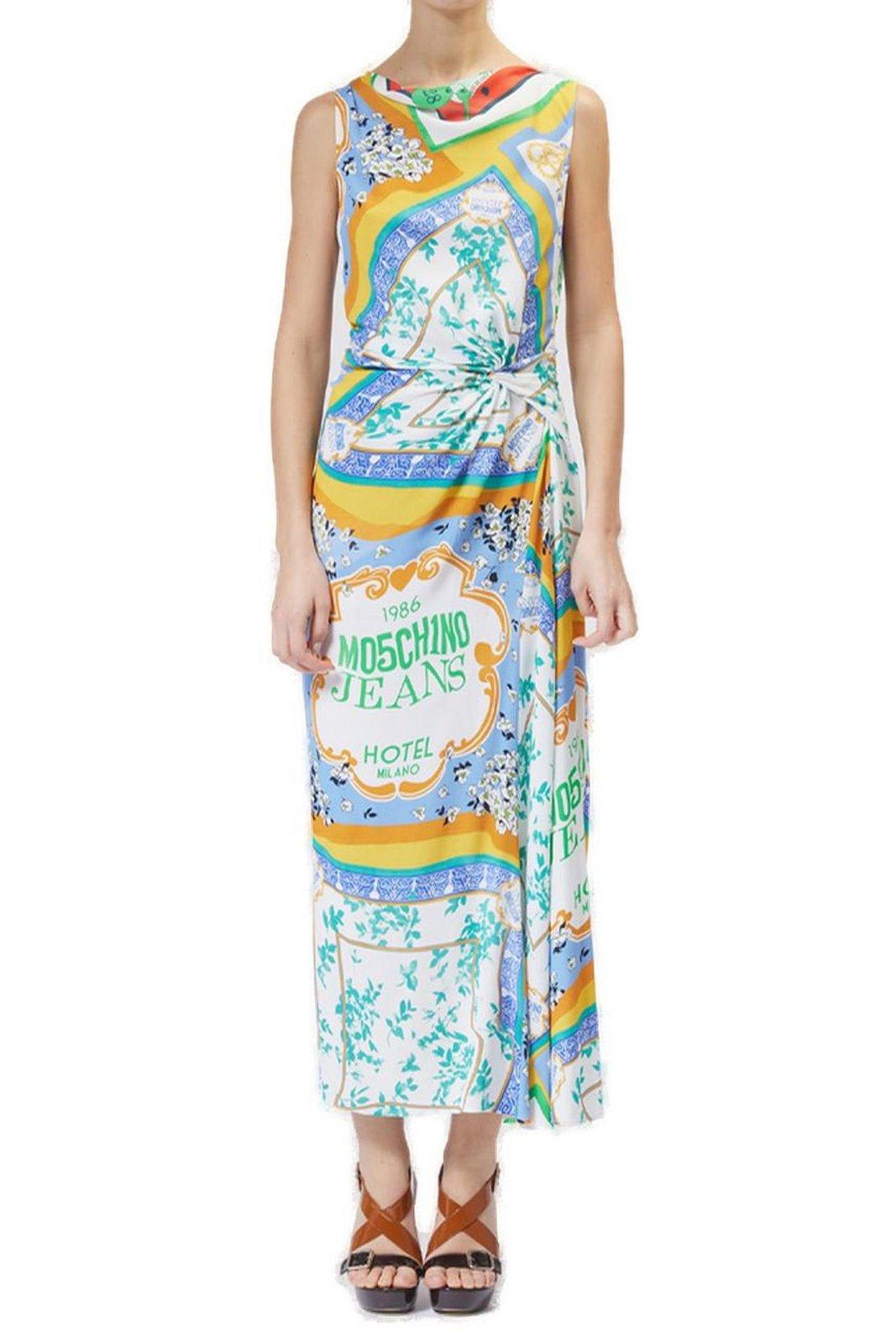Moschino Midi Dress Foulard Printing