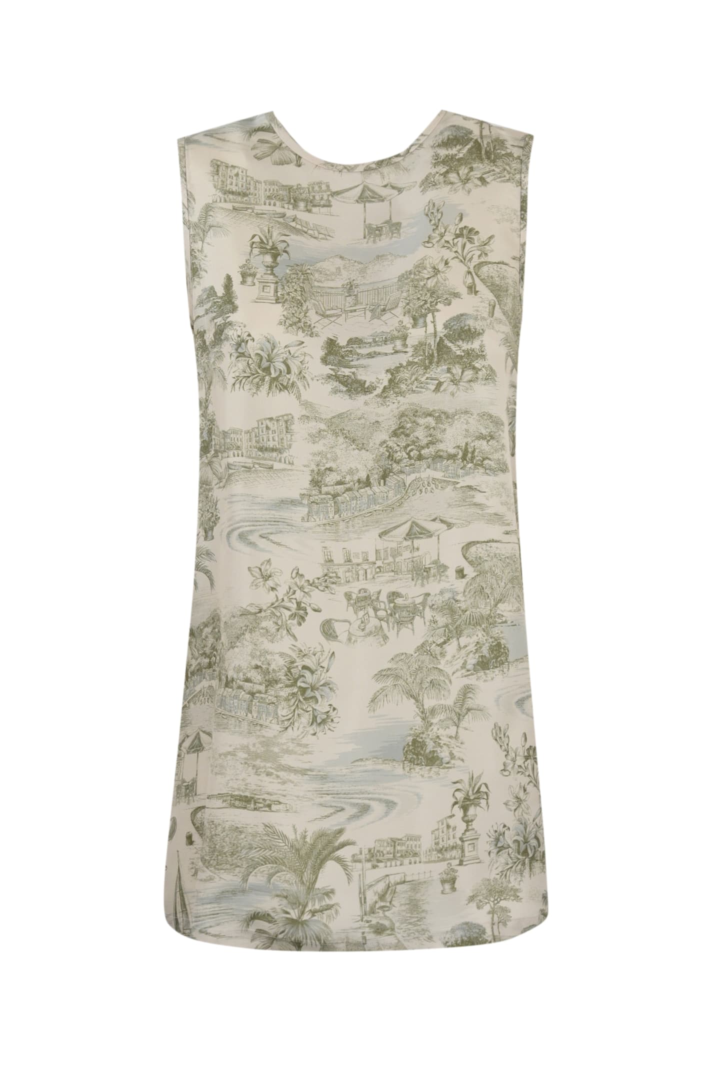 Max Mara Studio Top Woman Nude In Nude/grigio