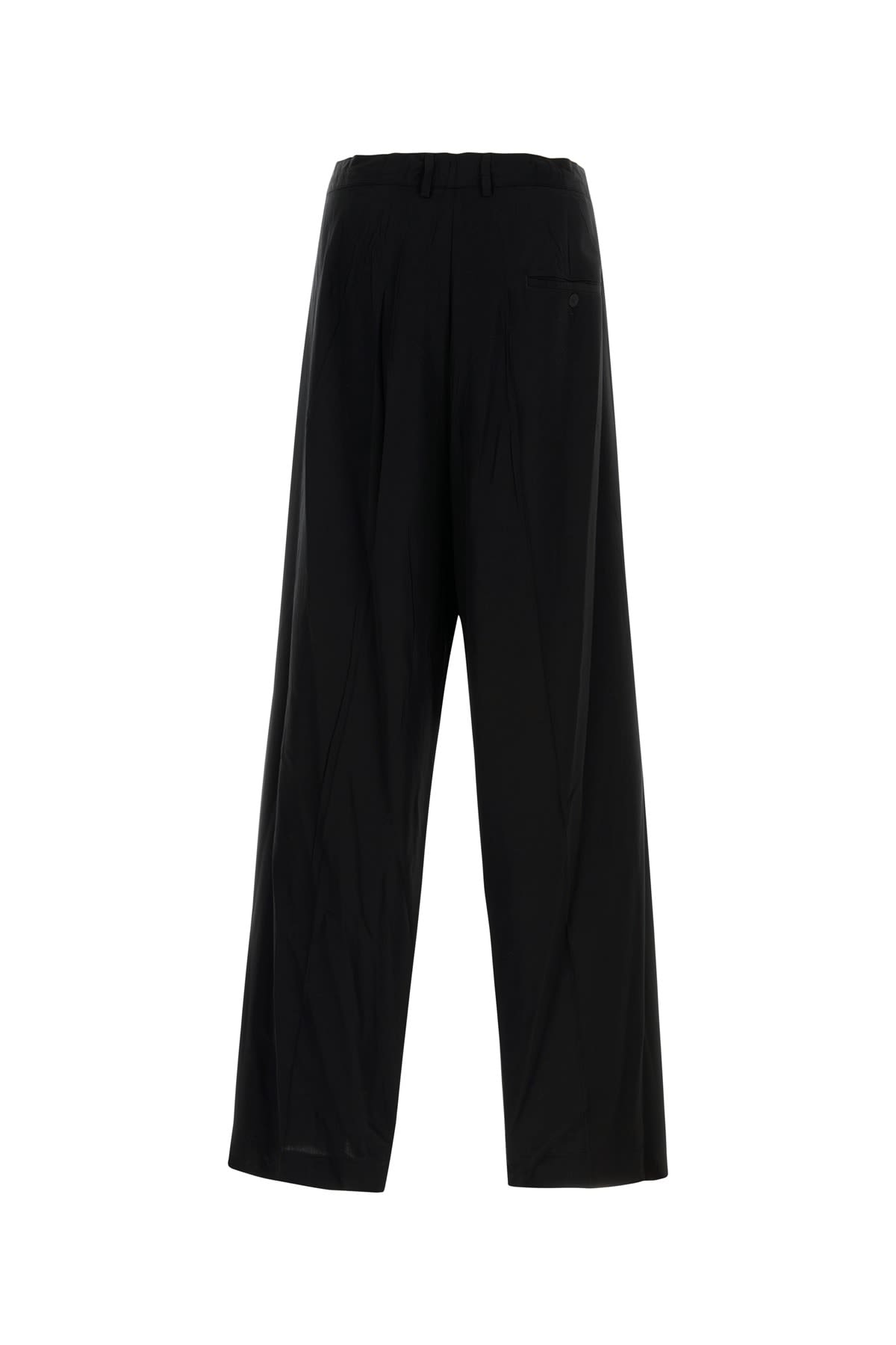 Shop Balenciaga Fluid Tailored Pants In Black