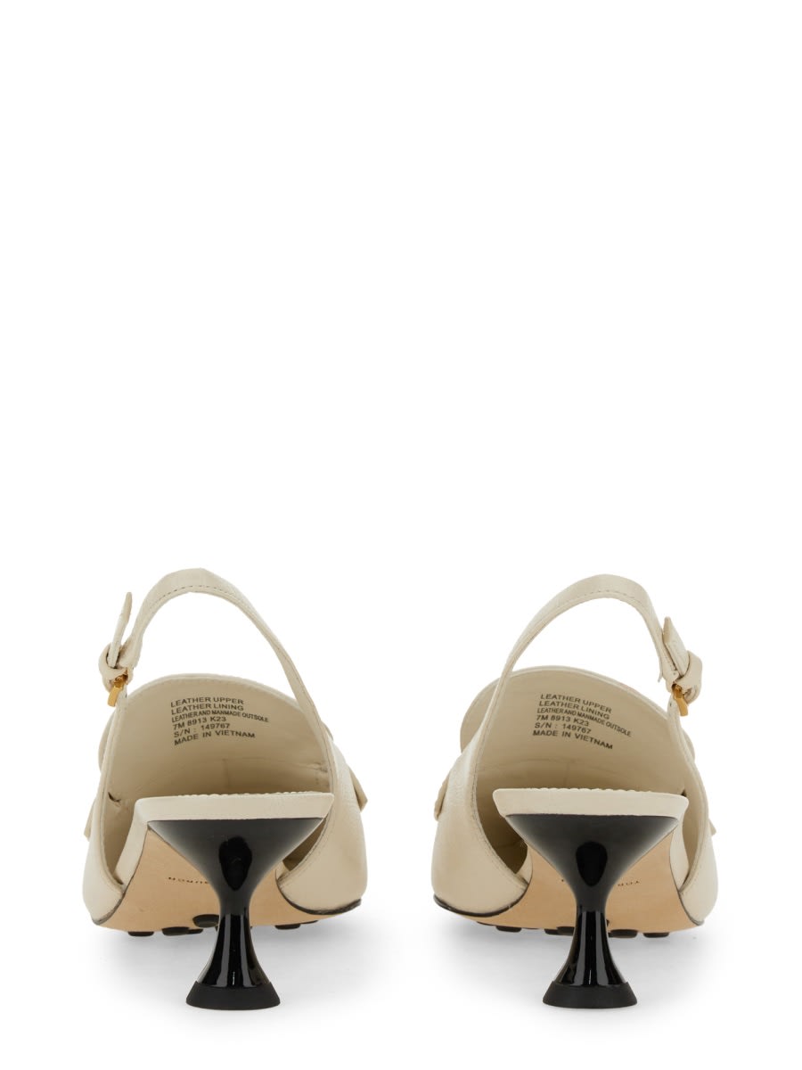 Shop Tory Burch Leather Sandal In Ivory