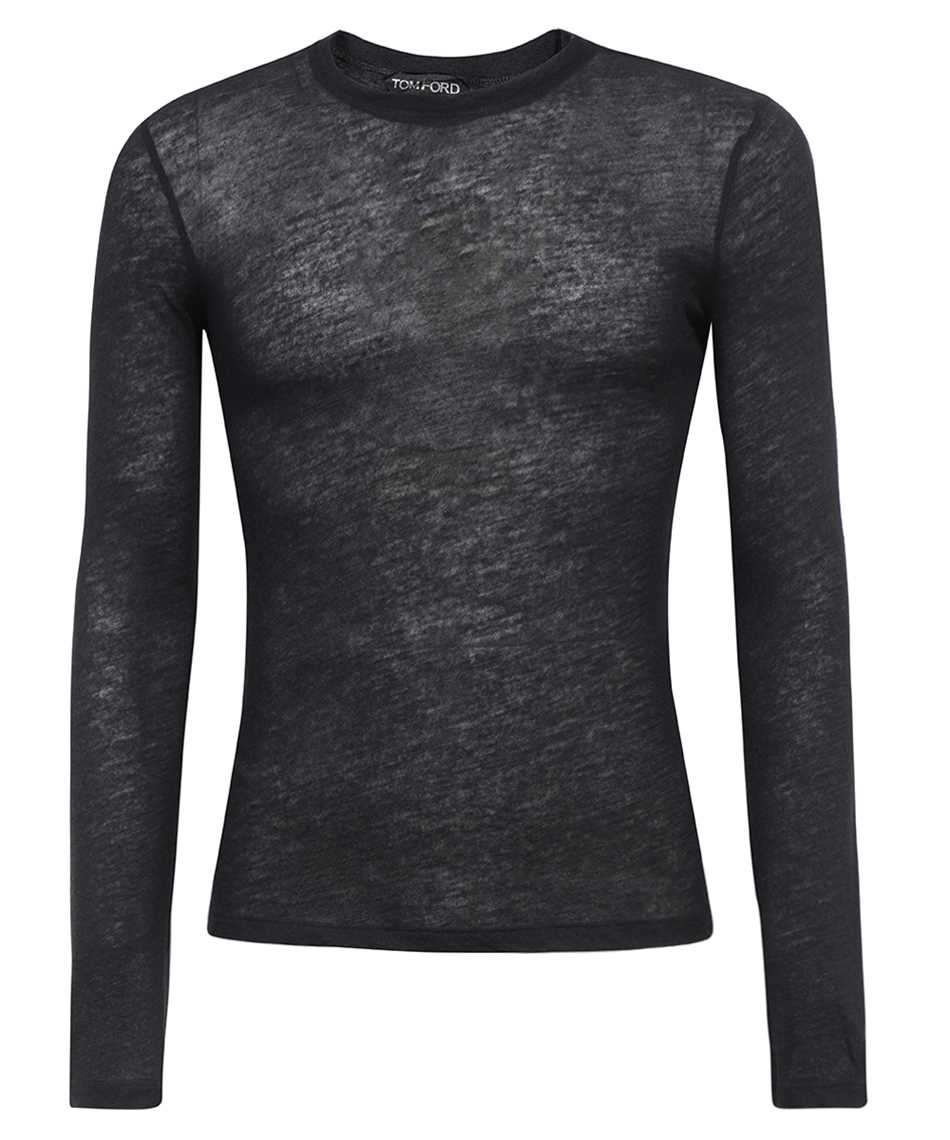 Shop Tom Ford Crew-neck Cashmere Sweater In Black