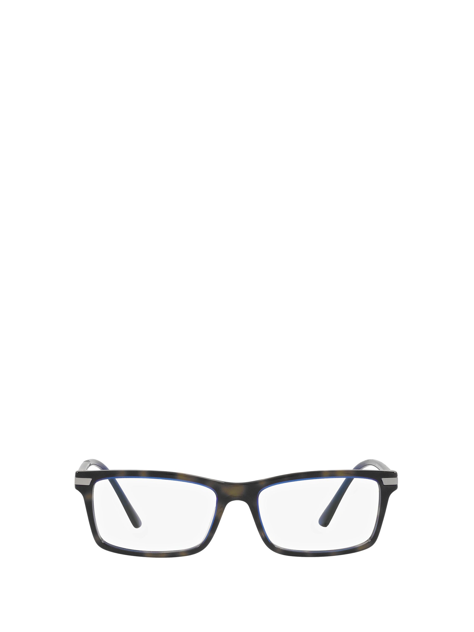 Shop Prada Pr 03yv Denim Tortoise Glasses