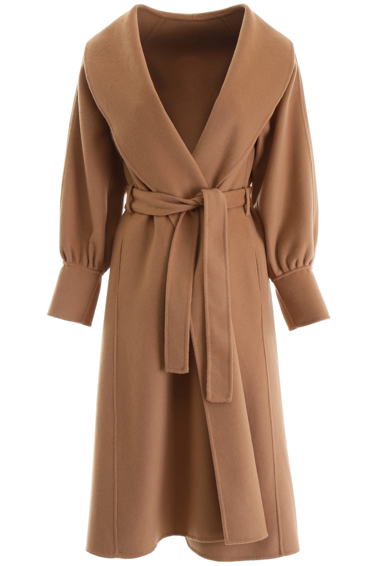 L'Autre Chose Belted Coat In Camel (Beige) | ModeSens