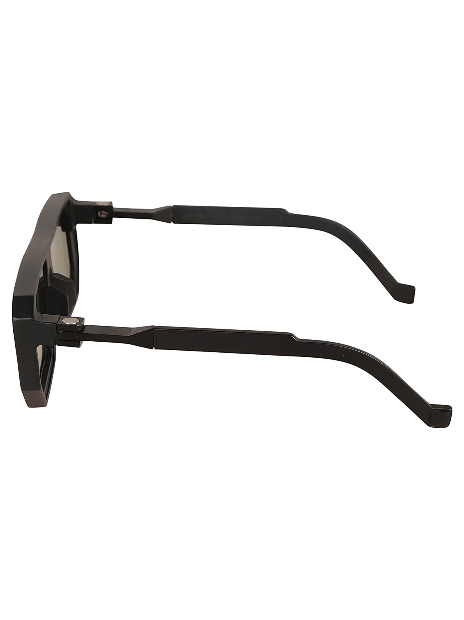 Shop Vava Rectangular Frame Sunglasses Sunglasses In Black Matte