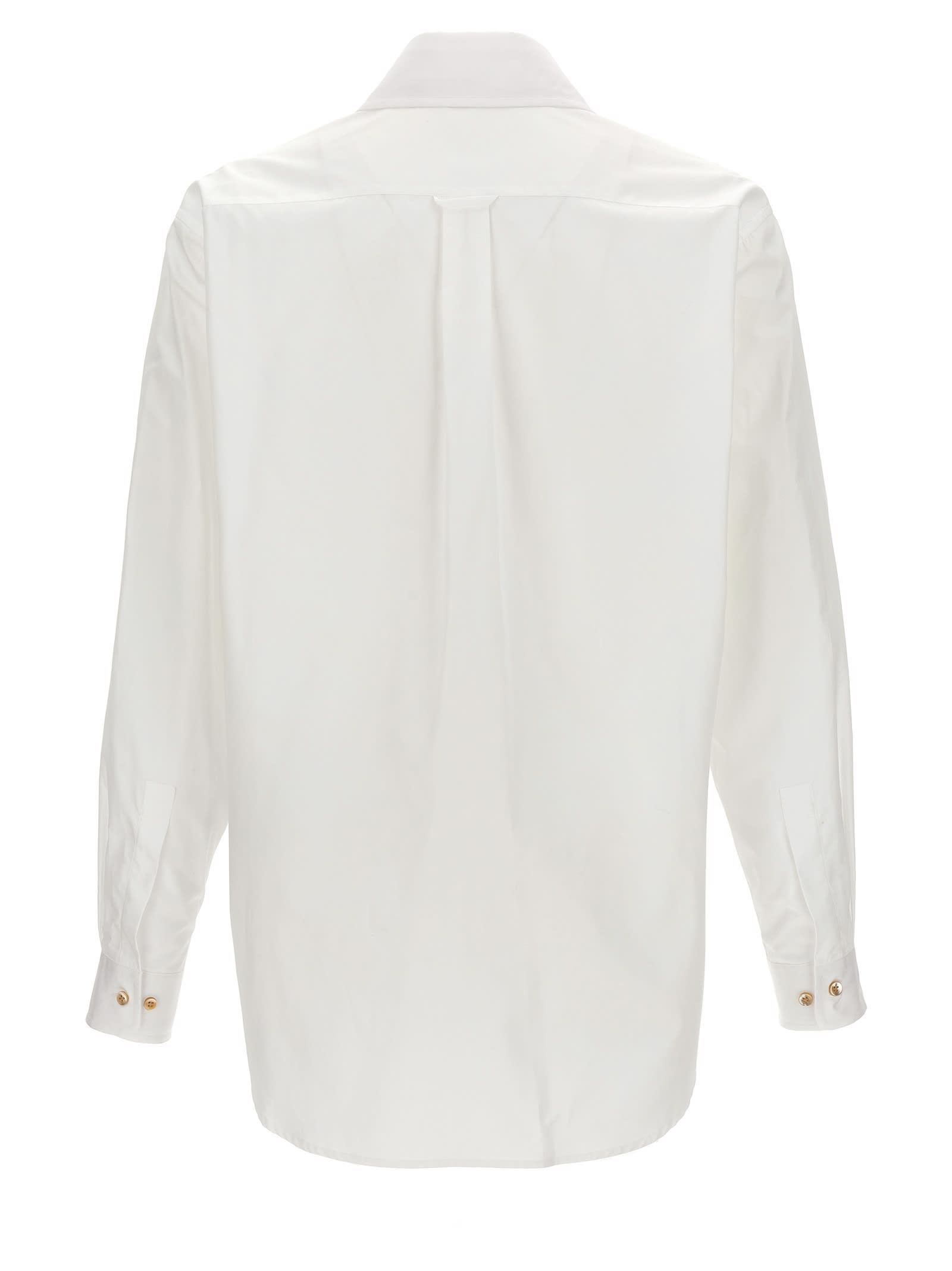 Shop Palm Angels Classic Logo Shirt In White