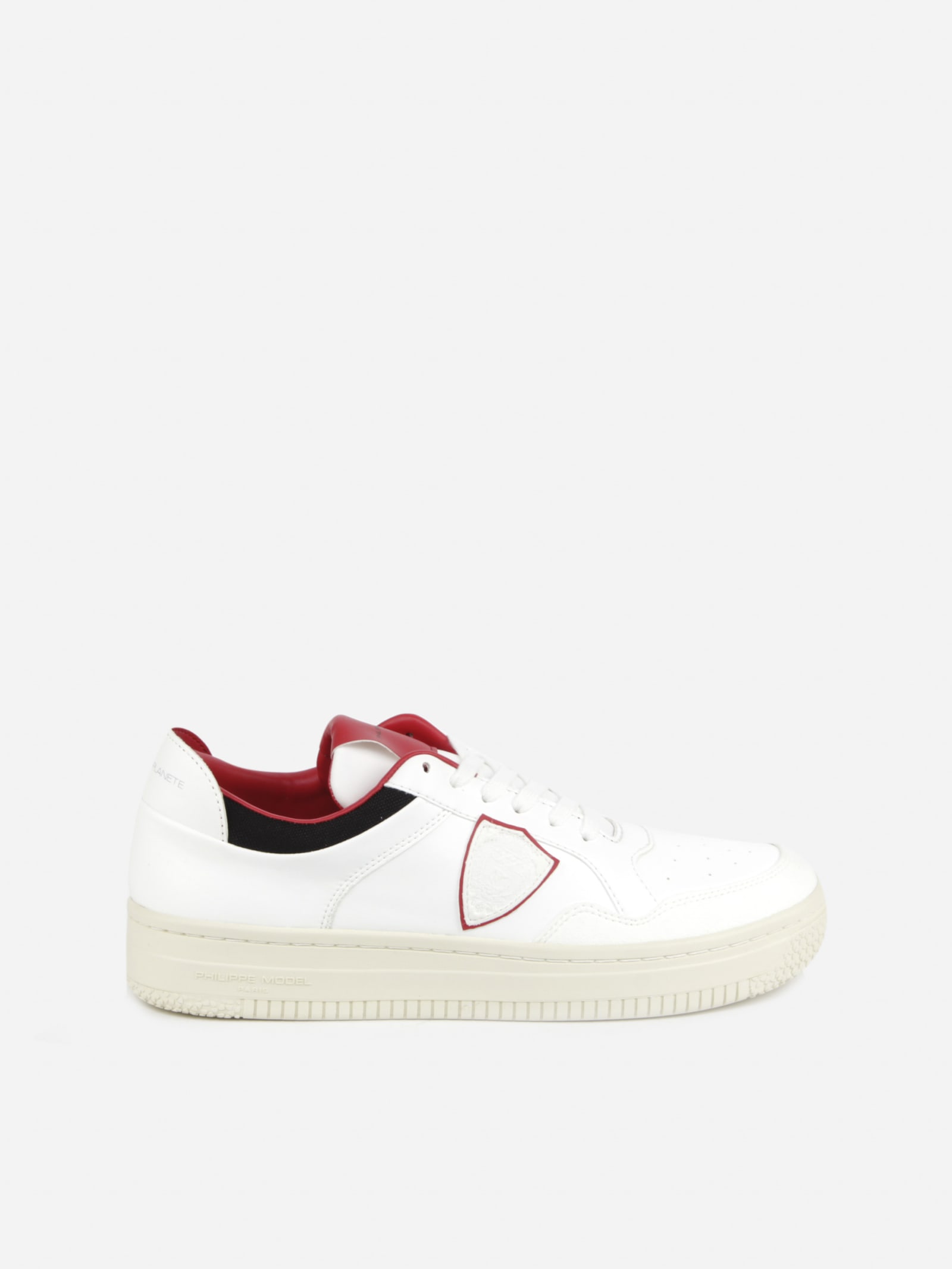 Philippe Model Vegan Leather Sneakers With Contrasting Inserts
