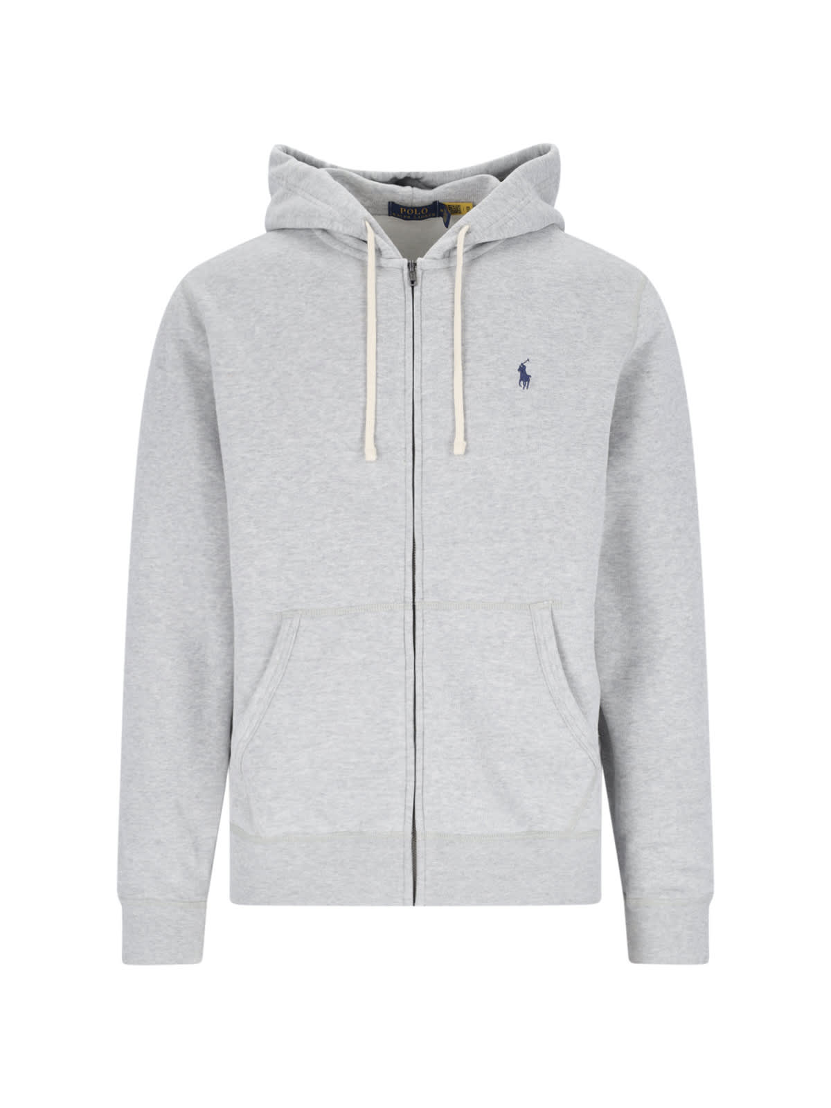 Polo Ralph Lauren Sweatshirt Zip Logo Hoodie In White
