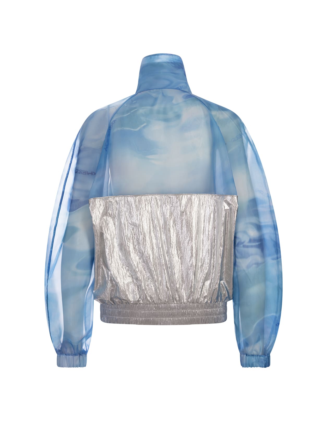 Khrisjoy Air Moon Windbreaker Jacket In Tropical Breeze In Gnawed Blue