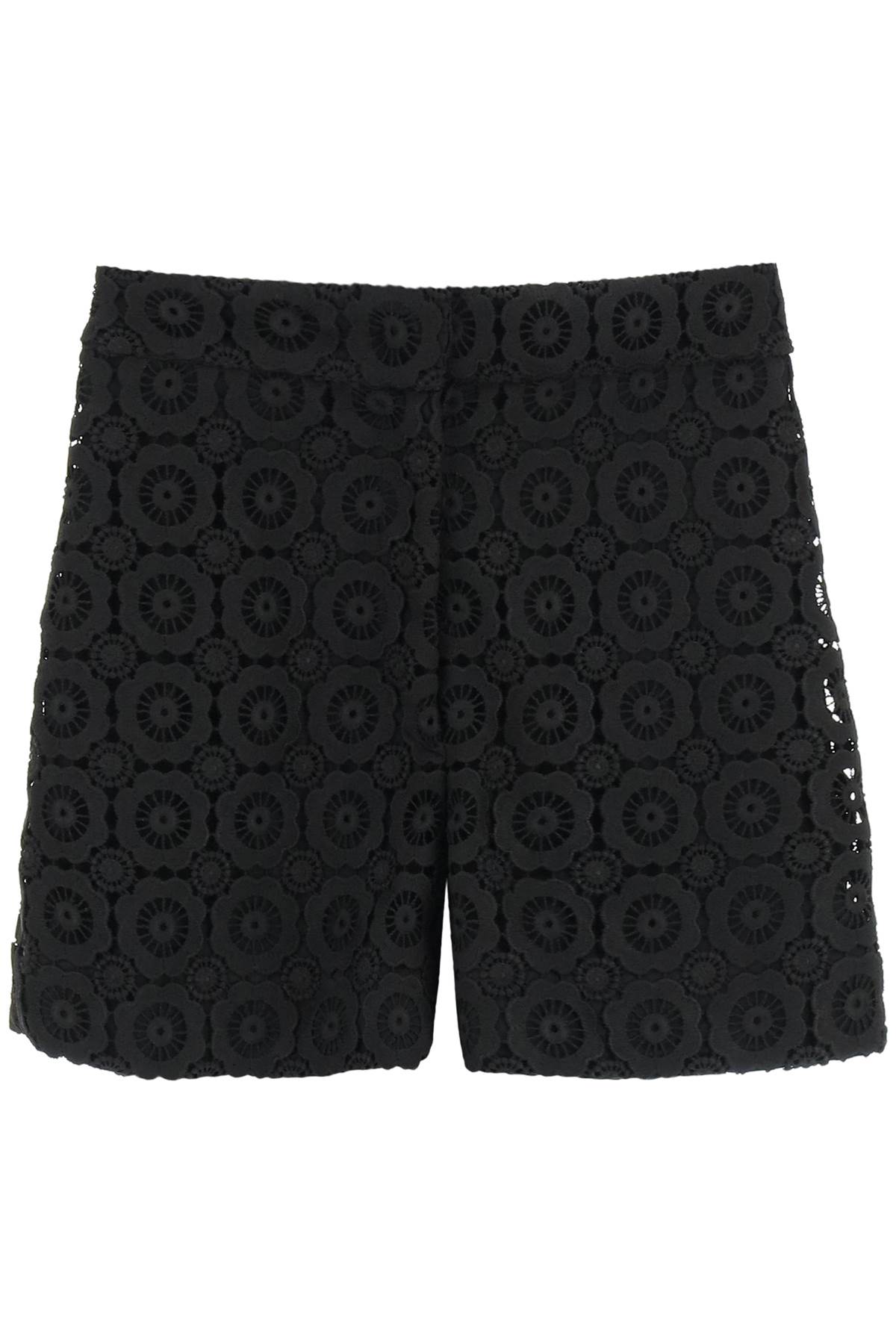 Shop Moschino Lace Shorts In Nero (black)