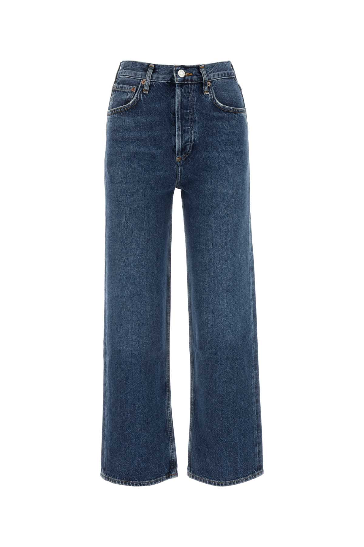 Shop Agolde Denim Ren Wide-leg Jeans In Contl