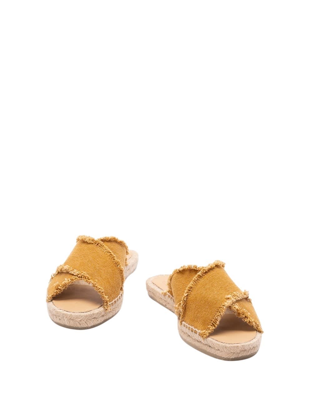 Castaã±er Palmera Sandals In Amber