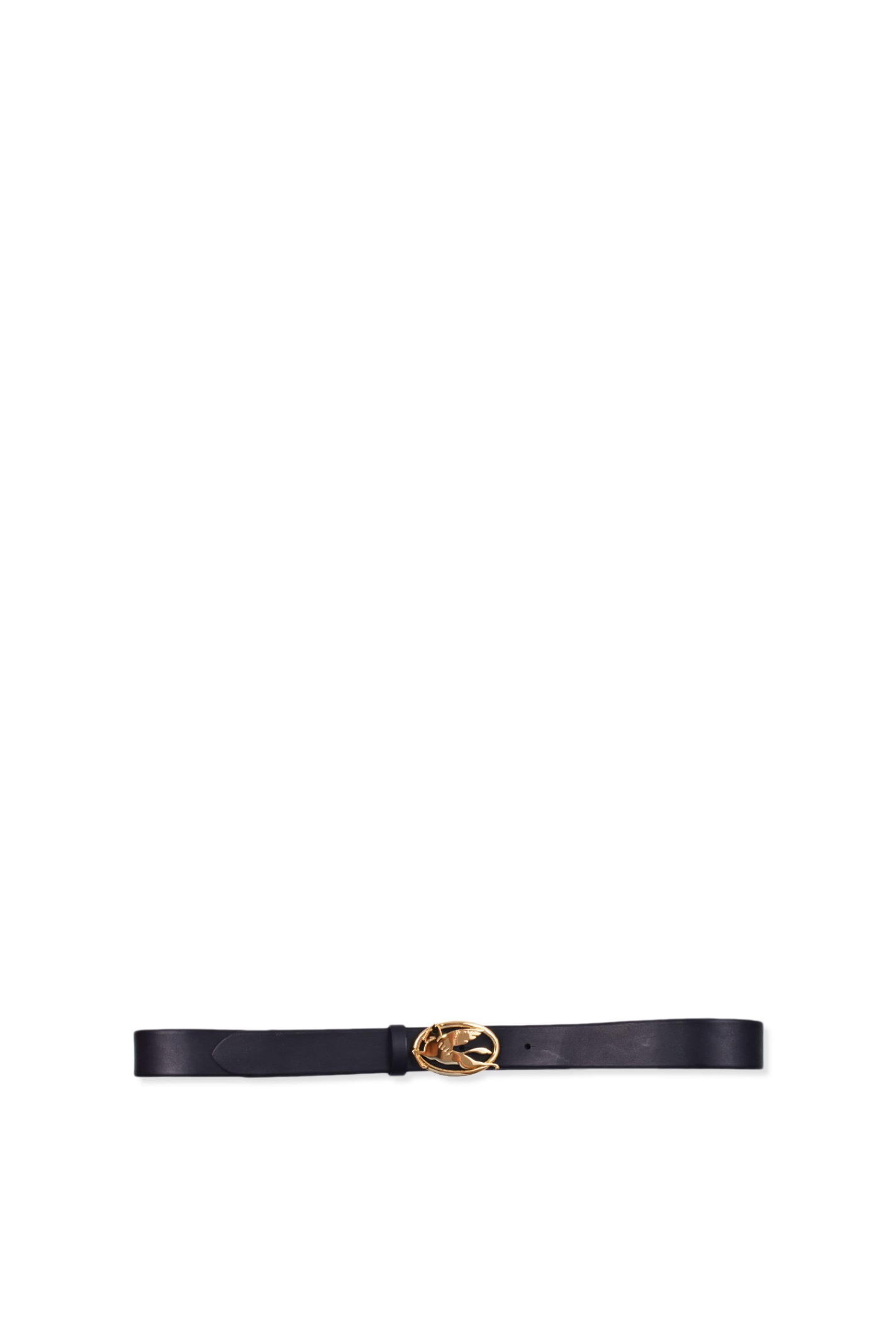 Shop Etro Belt With Pegaso In Black