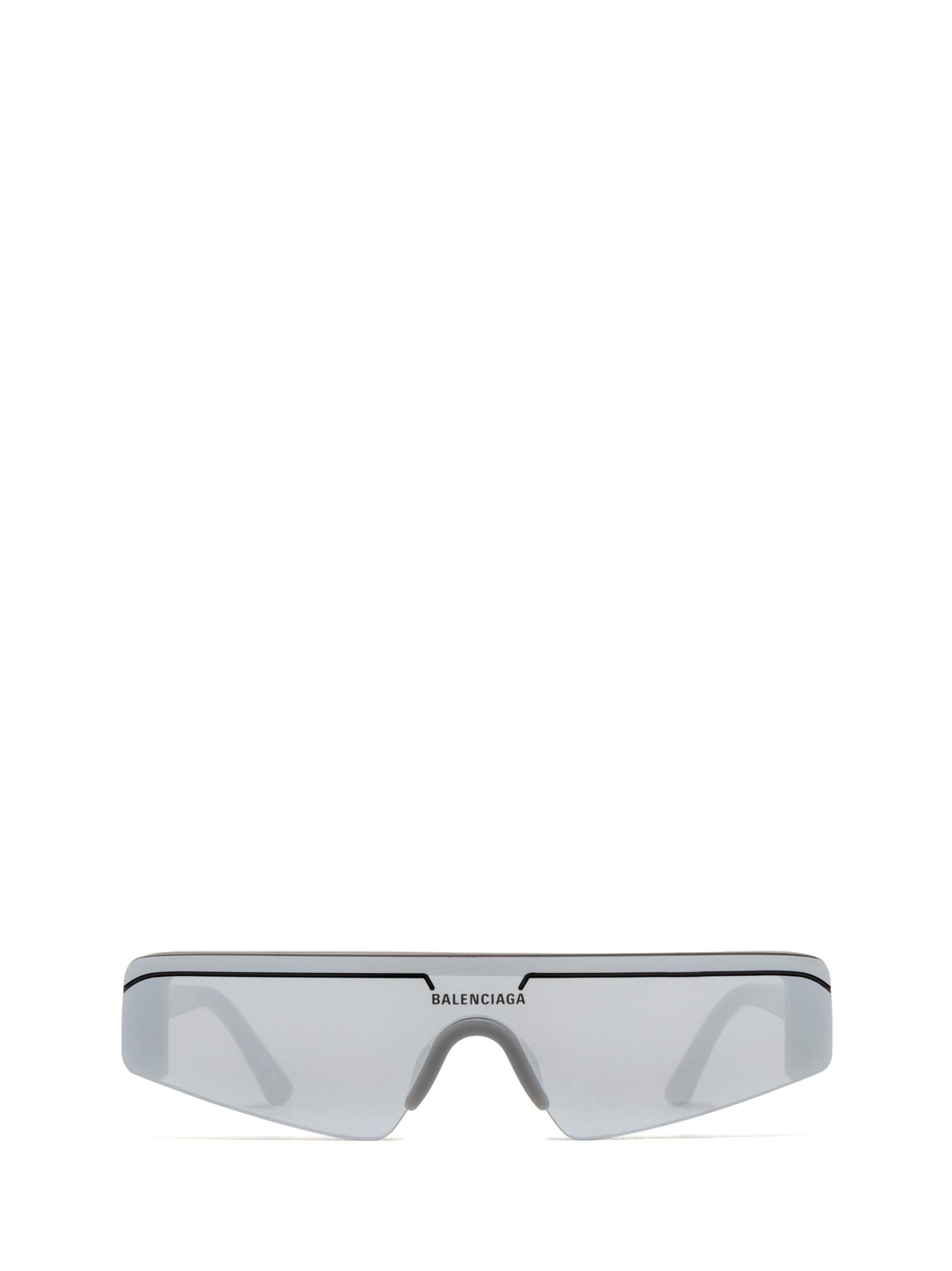 Balenciaga Bb0003s Grey Sunglasses In 011 Grey Grey Silver