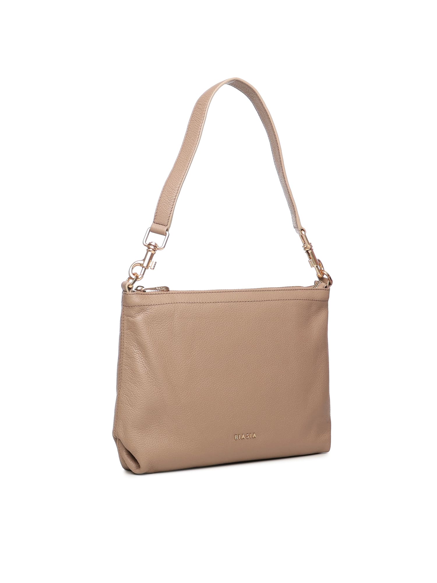 Biasia Zip-fastening Shoulder Bag In Brown