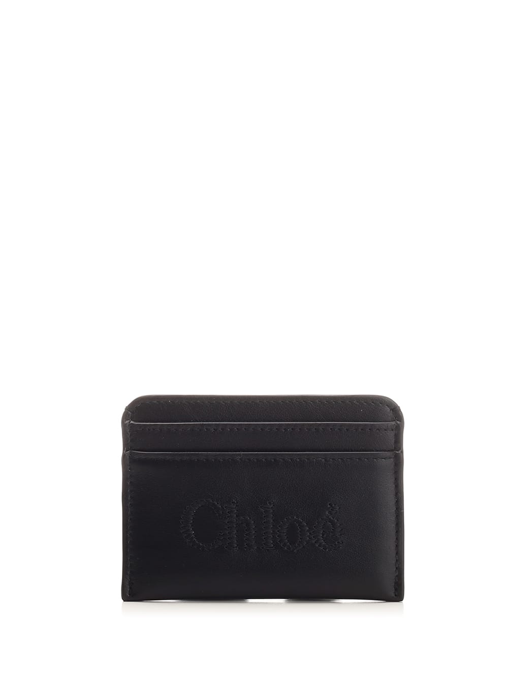 Shop Chloé Black Card Holder In Nero